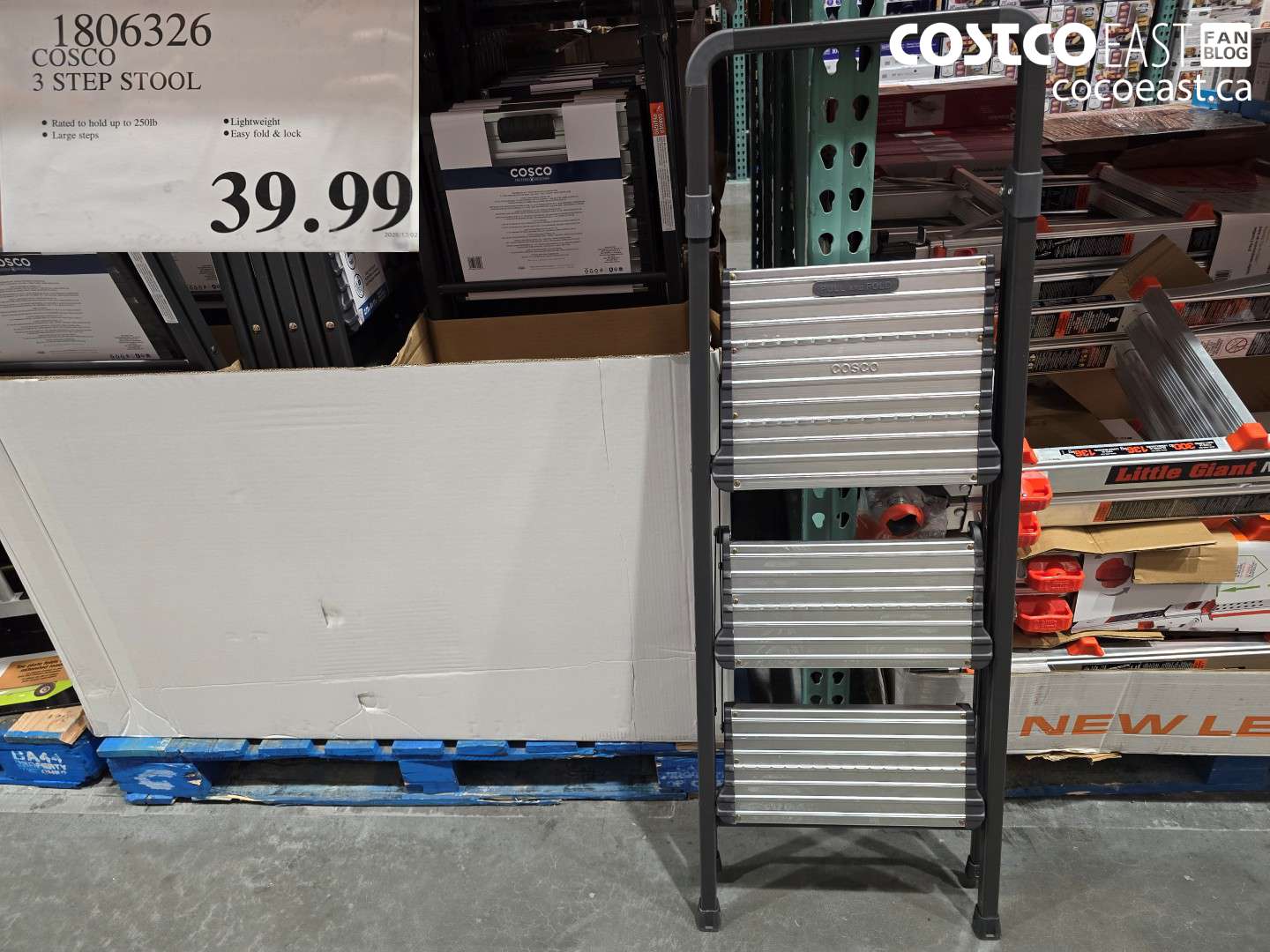 1806326 COSCO 3 STEP STOOL $39.99