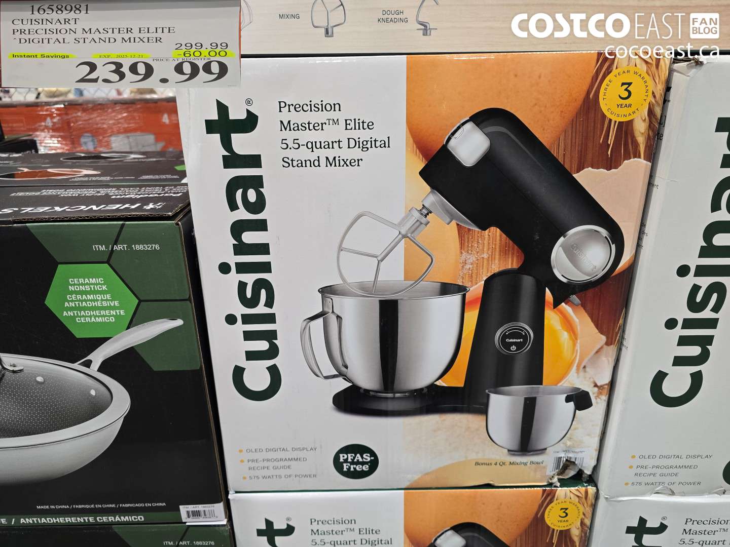 1658981 CUISINART PRECISION MASTER ELITE DIGITAL STAND MIXER ($60.00 INSTANT SAVINGS EXPIRES ON 2025-12-21) $239.99