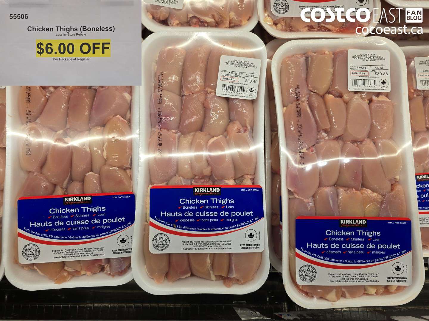 55506 Chicken Thighs (Boneless) ($6.00 INSTANT SAVINGS)