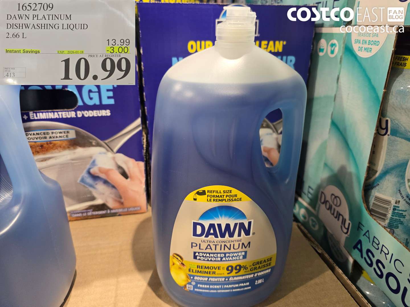 1652709 DAWN PLATINUM DISHWASHER LIQUID 2.66L ($3.00 INSTANT SAVINGS EXPIRES ON 2026-01-18) $10.99