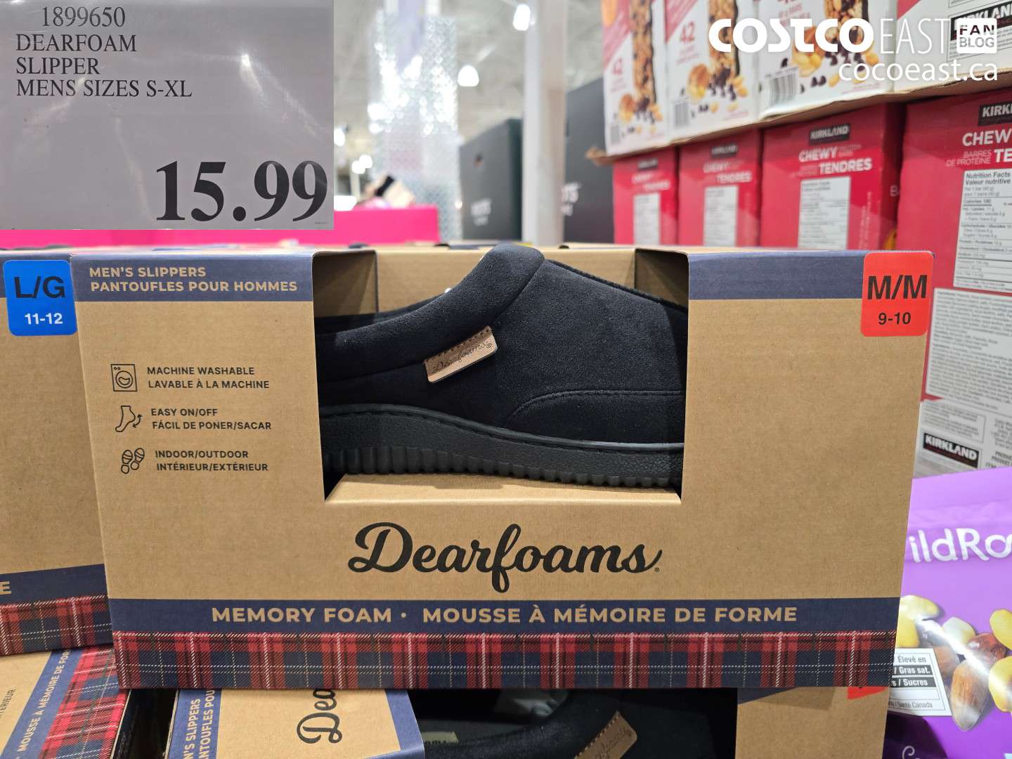 1899650 DEARFOAM SLIPPER MENS SIZES S-XL $15.99
