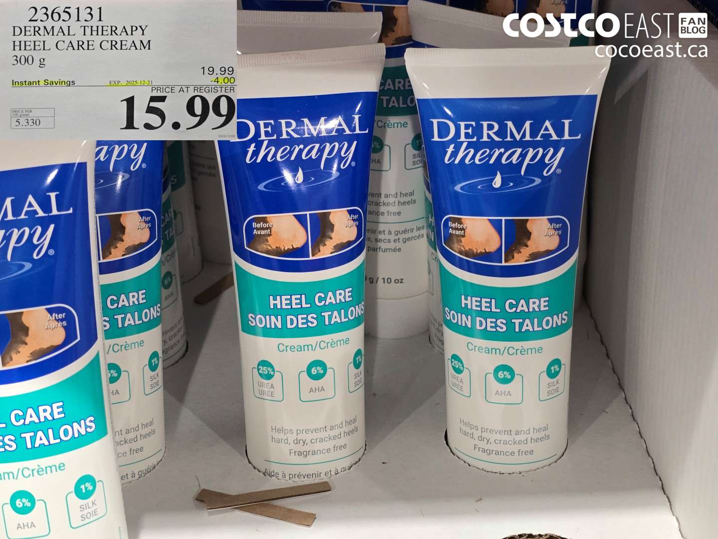 2365131 DERMAL THERAPY HEEL CARE CREAM 300 G ($4.00 INSTANT SAVINGS EXPIRES ON 2025-12-21) $15.99