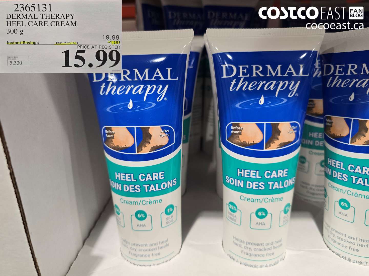 2365131 DERMAL THERAPY HEEL CARE CREAM 300 G ($4.00 INSTANT SAVINGS EXPIRES ON 2025-12-21) $15.99