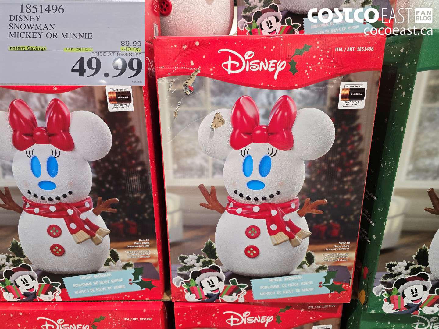 1851496 DISNEY SNOWMAN MICKEY AND MINNIE ($40.00 INSTANT SAVINGS EXPIRES ON 2025-12-14) $49.99