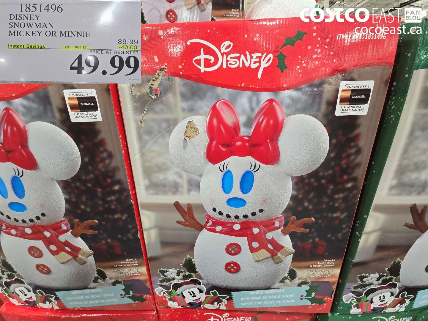 1851496 DISNEY SNOWMAN MICKEY AND MINNIE ($40.00 INSTANT SAVINGS EXPIRES ON 2025-12-14) $49.99