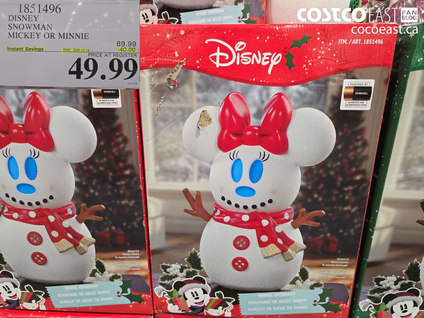 1851496 DISNEY SNOWMAN MICKEY AND MINNIE ($40.00 INSTANT SAVINGS EXPIRES ON 2025-12-14) $49.99