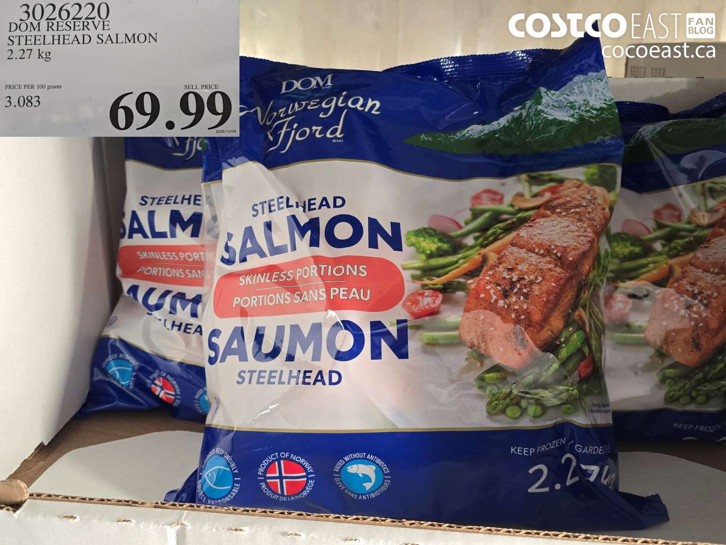 3026220 DOM RESERVE STEELHEAD SALMON 2.27 KG $69.99