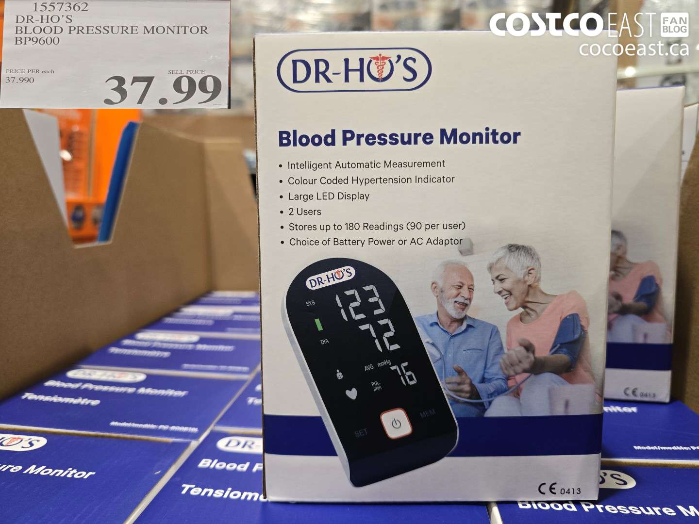 1557362 DR-HO'S BLOOD PRESSURE MONITOR BP9600  $37.99
