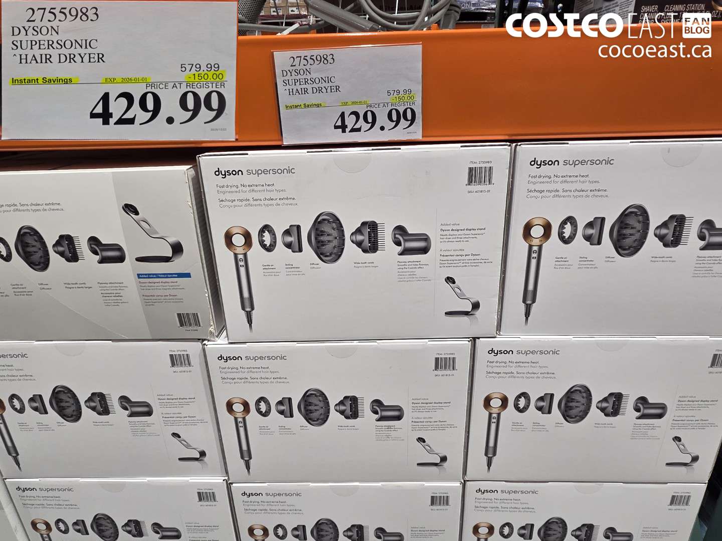 2755983 DYSON SUPERSONIC “HAIR DRYER ($150.00 INSTANT SAVINGS EXPIRES ON 2026-01-01) $429.99