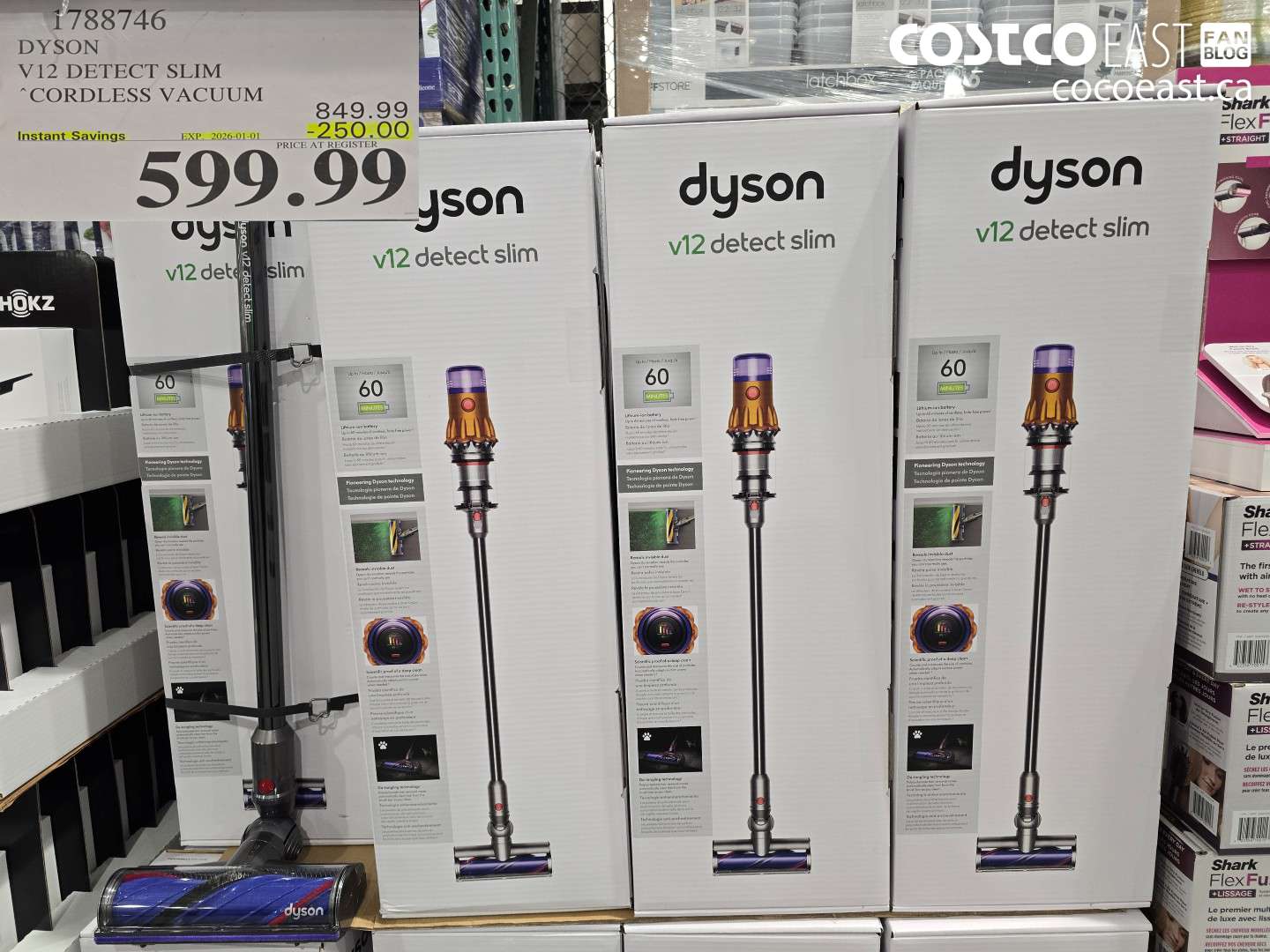 1788746 DYSON V12 DETECT SLIM CORDLESS VACUUM ($250.00 INSTANT SAVINGS EXPIRES ON 2026-01-01) $599.99