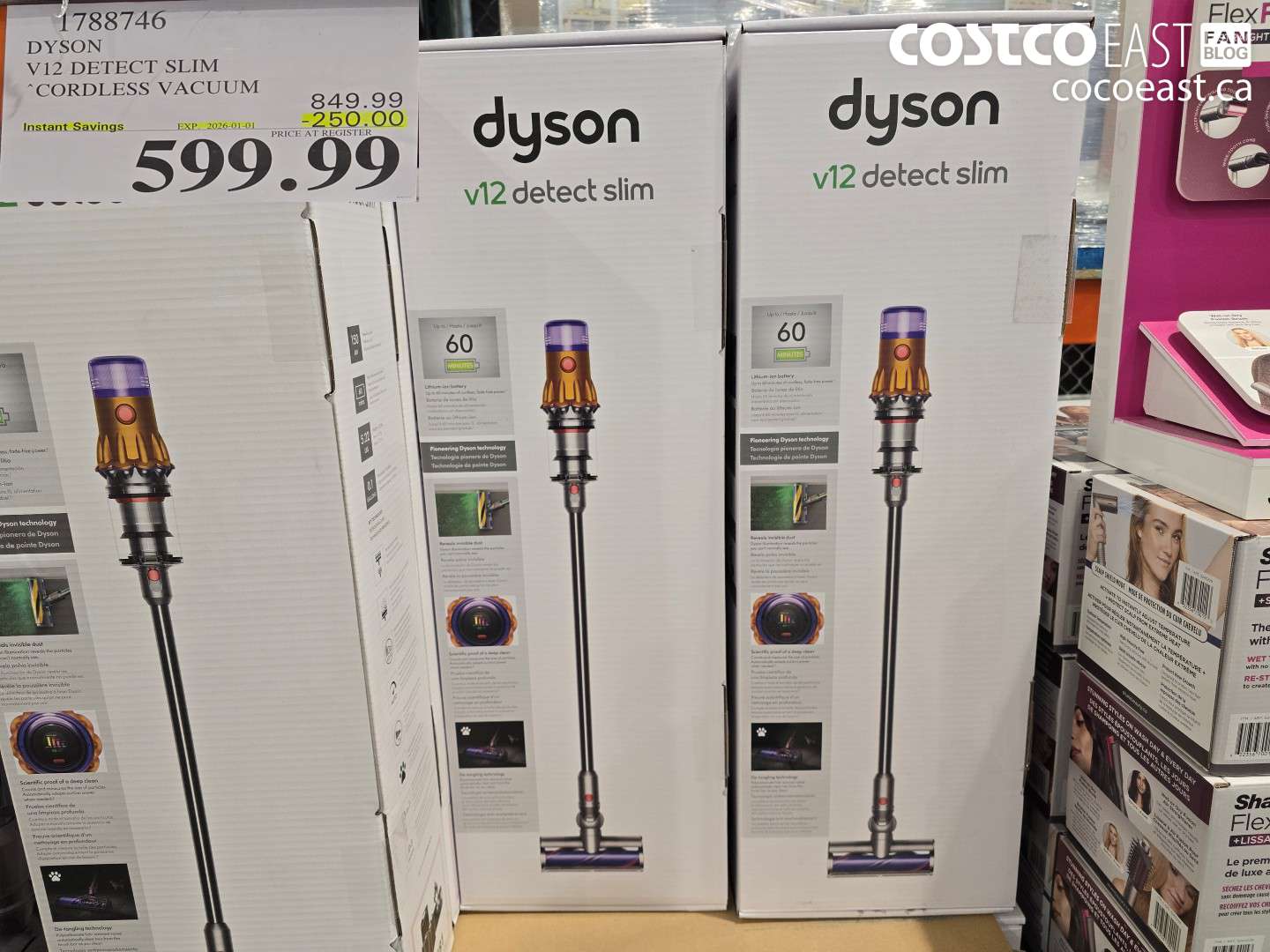 1788746 DYSON V12 DETECT SLIM CORDLESS VACUUM ($250.00 INSTANT SAVINGS EXPIRES ON 2026-01-01) $599.99