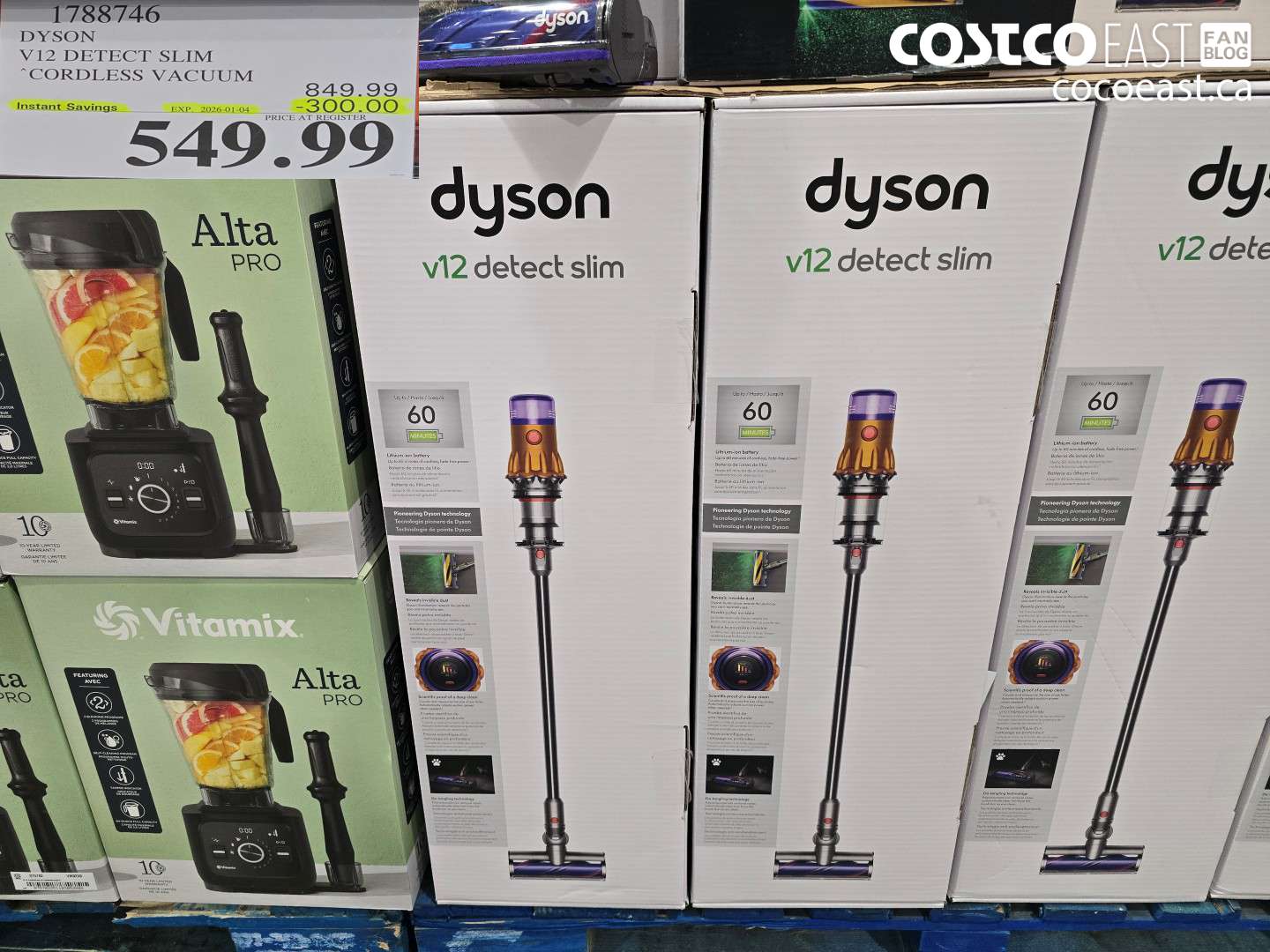 1788746 DYSON V12 DETECT SLIM “CORDLESS VACUUM ($300.00 INSTANT SAVINGS EXPIRES ON 2026-01-04) $549.99