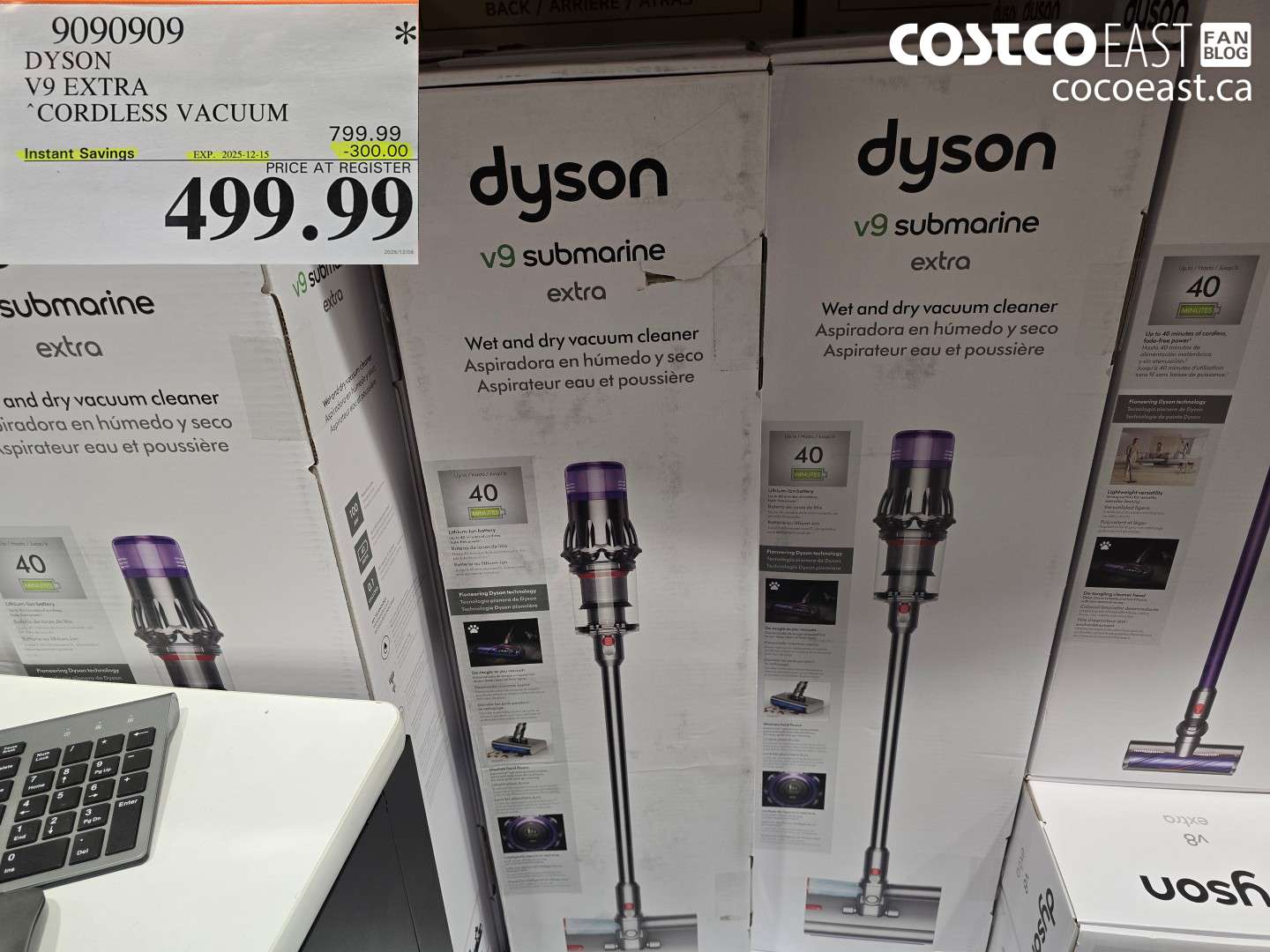 9090909 DYSON V9 EXTRA CORDLESS VACUUM ($300.00 INSTANT SAVINGS EXPIRES ON 2025-12-15) $499.99