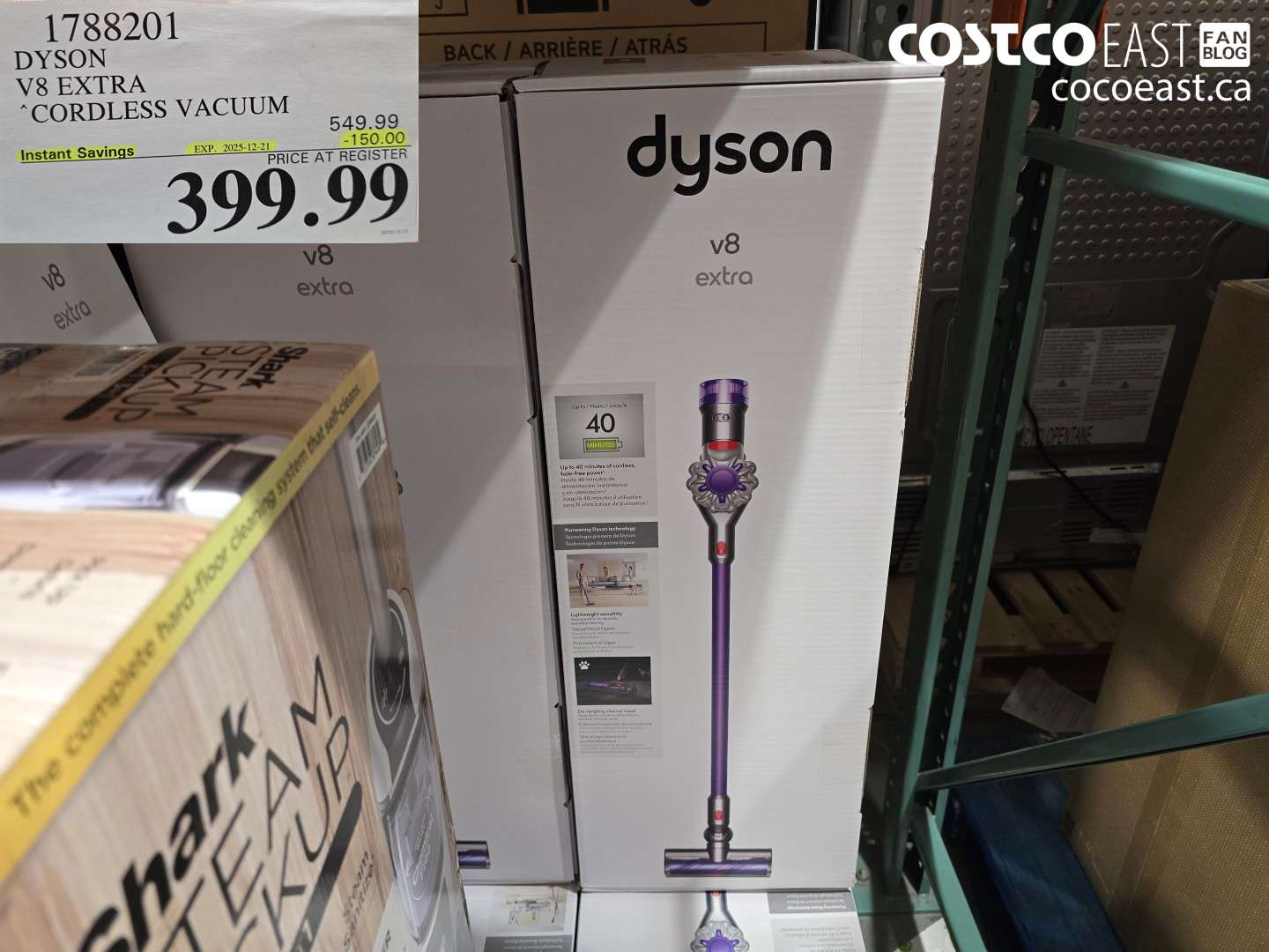 1788201 Dyson V8 EXTRA CORDLESS VACUUM ($150.00 INSTANT SAVINGS EXPIRES ON 2025-12-21) $399.99