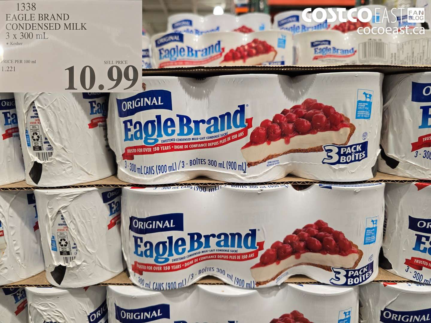1338 EAGLE BRAND CONDENSED MILK 3 X 300 mL $10.99