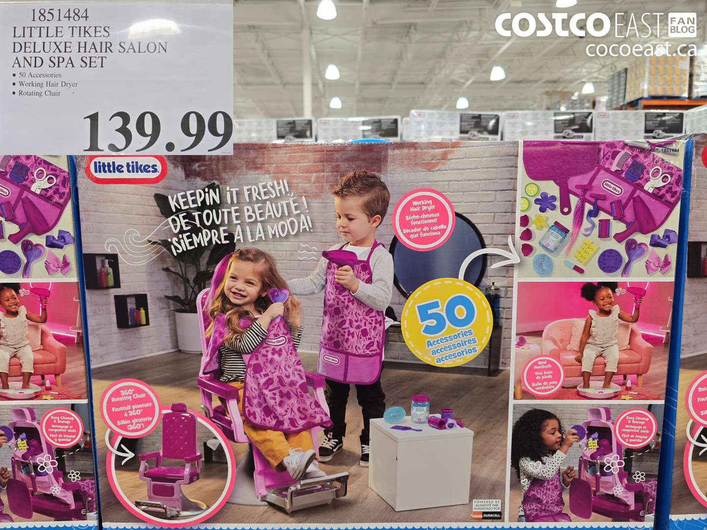 1851484 EERE Ee TTIKES DELUXE HAIR SALON AND SPA SET $139.99