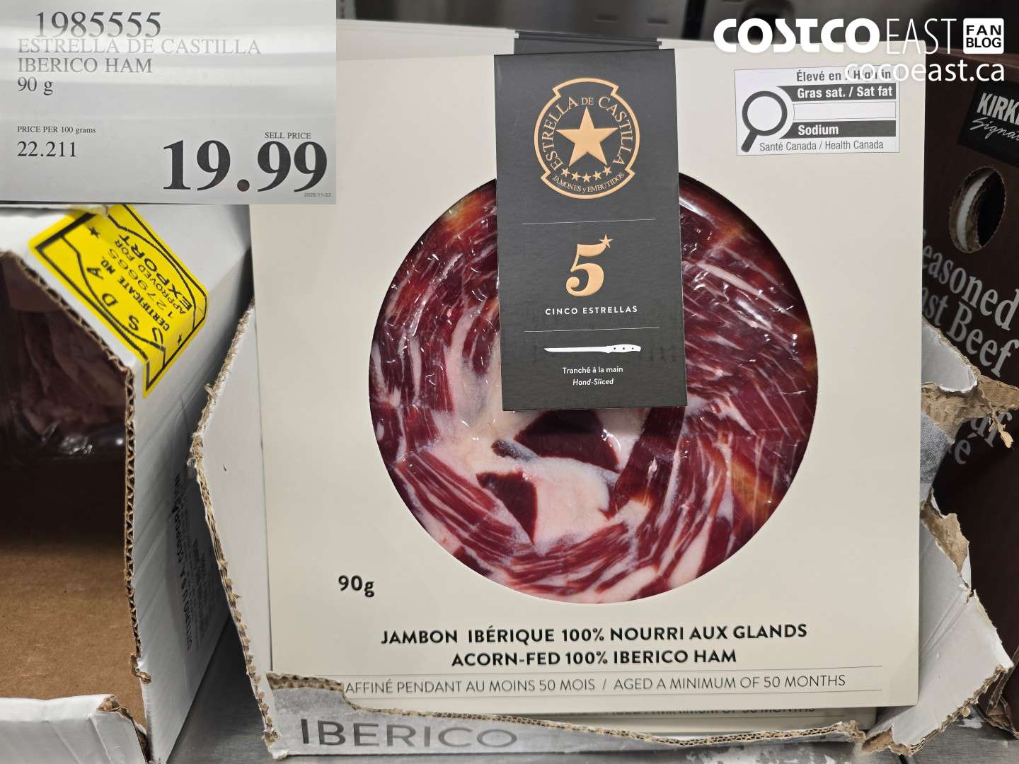 1985555 ESTRELLA DE CASTILLA IBERICO HAM 90 G $19.99