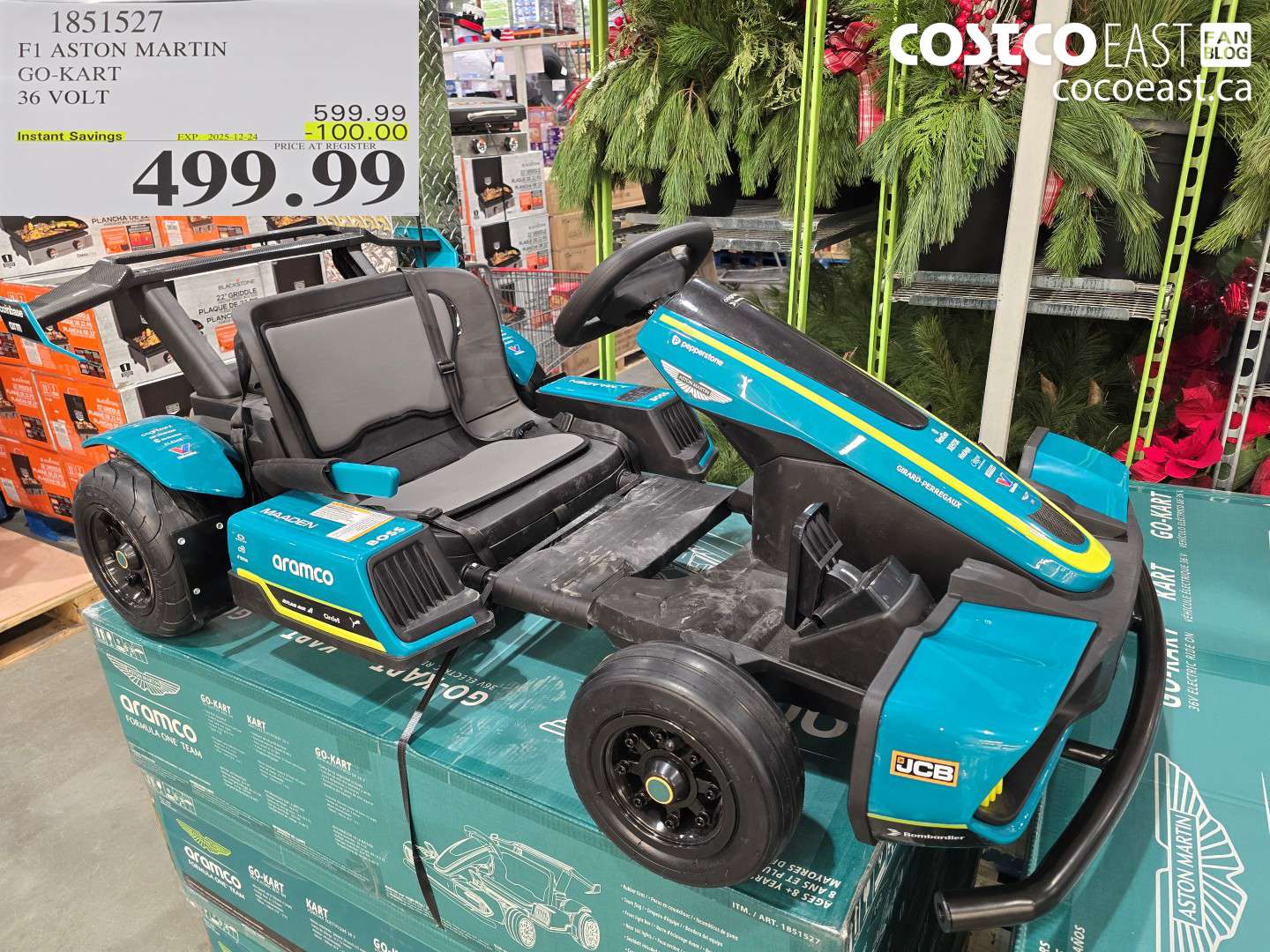 1851527 F1 ASTON MARTIN GO-KART 36 VOLT ($100.00 INSTANT SAVINGS EXPIRES ON 2025-12-24) $499.99