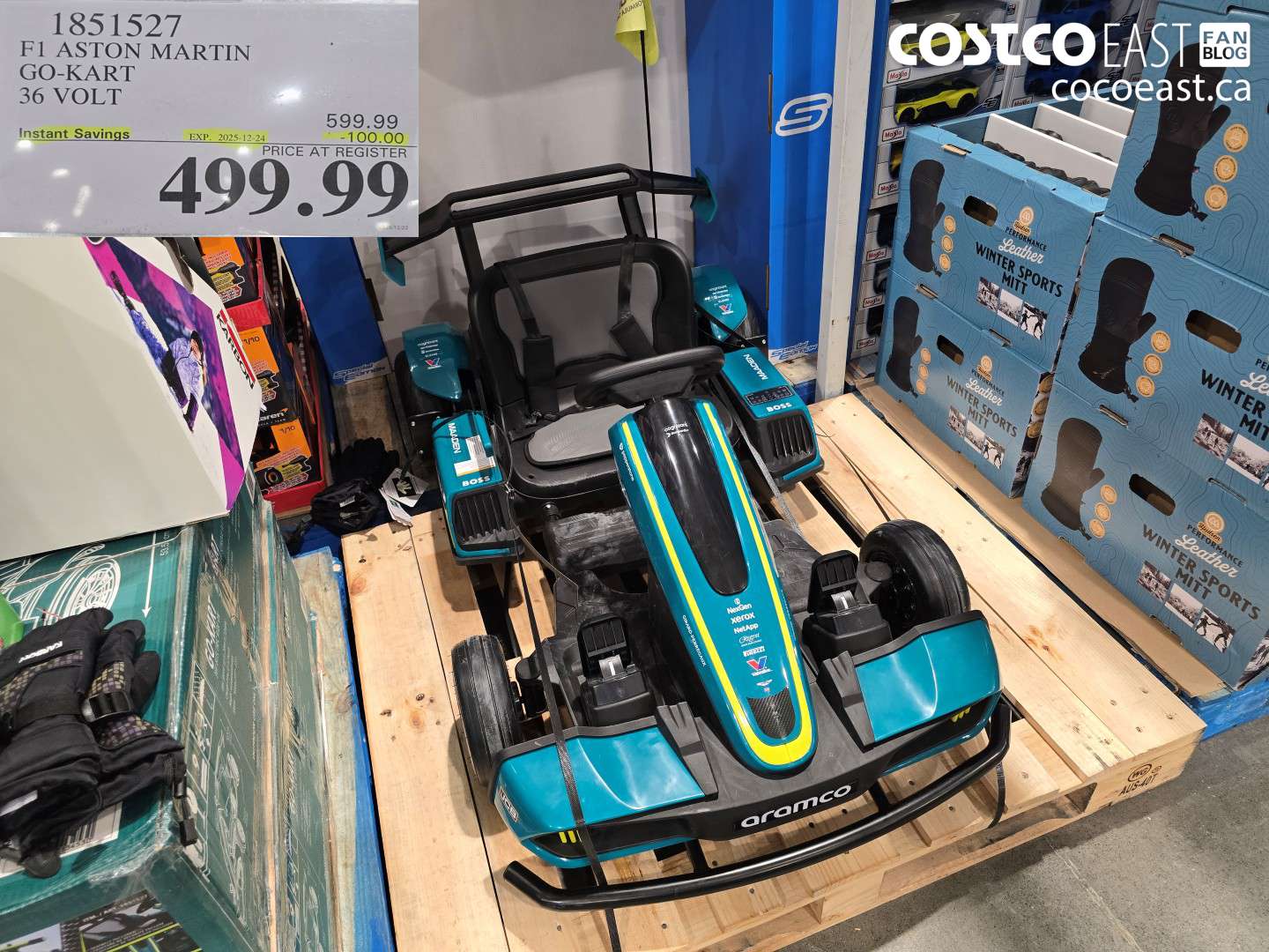 1851527 F1 ASTON MARTIN GO-KART 36 VOLT ($100.00 INSTANT SAVINGS EXPIRES ON 2025-12-24) $499.99