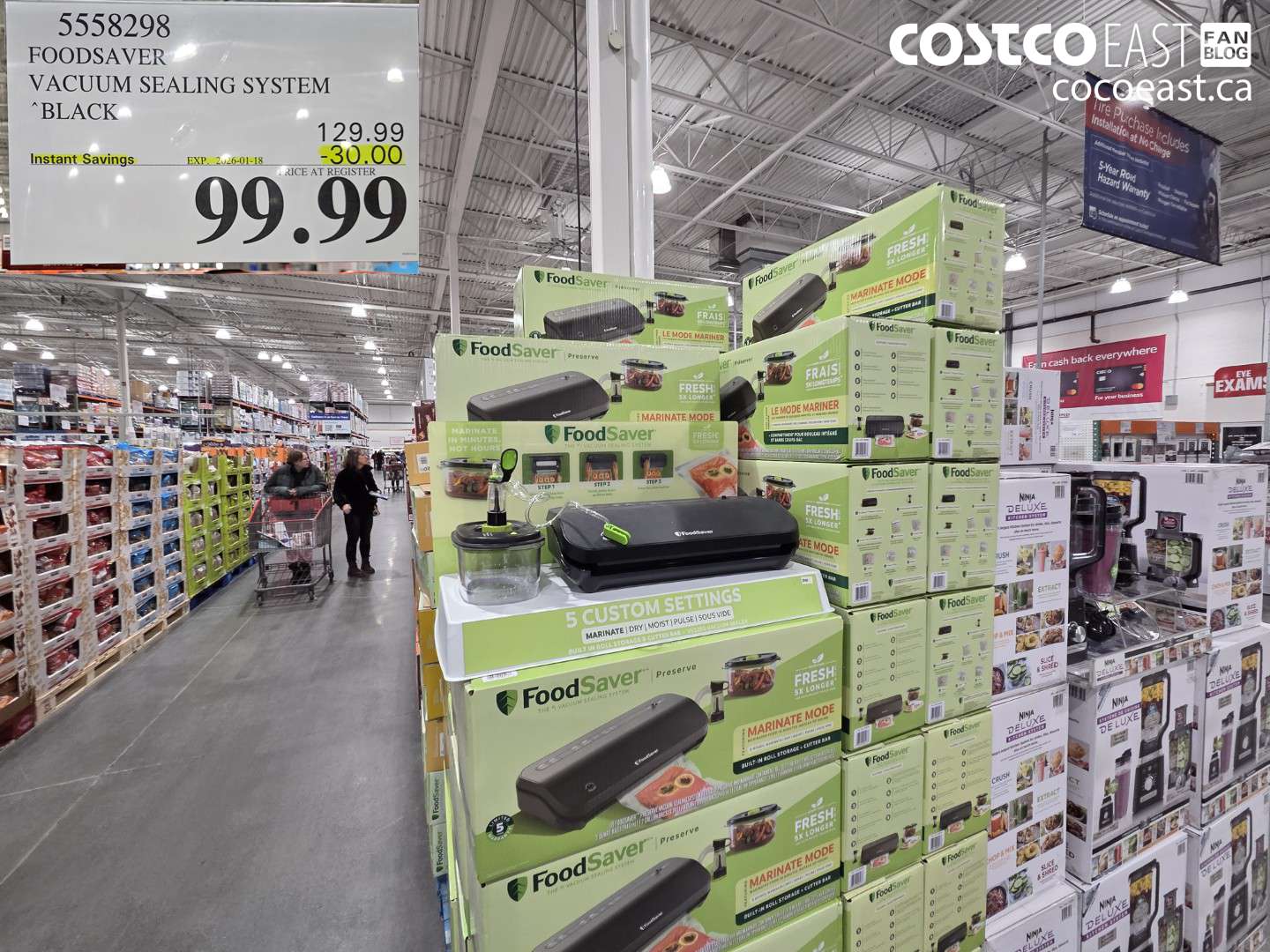 5558298 FOODSAVER VACUUM SEALING SYSTEM BLACK ($30.00 INSTANT SAVINGS EXPIRES ON 2026-01-18) $99.99