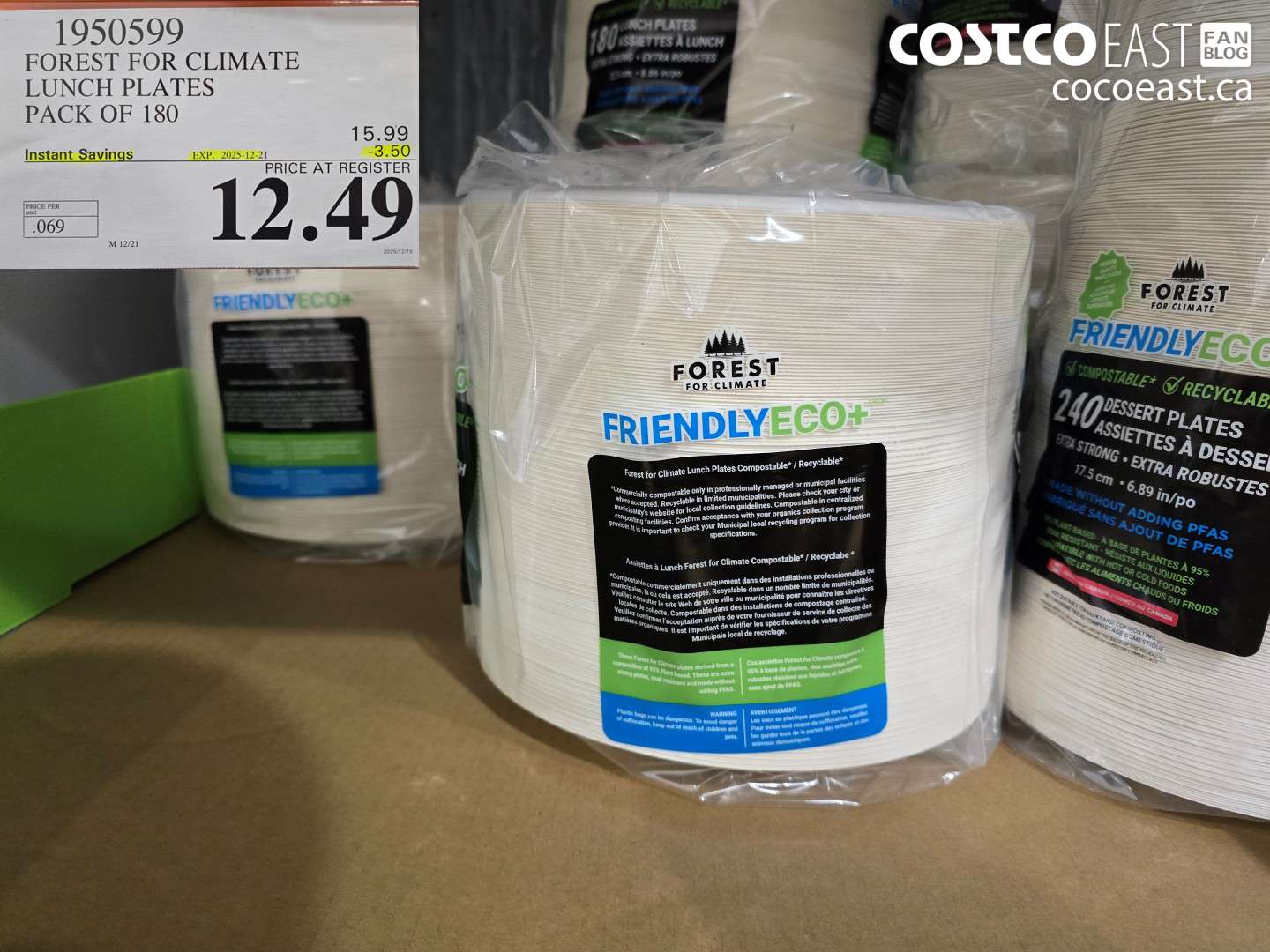 1950599 FOREST FOR CLIMATE LUNCH PLATES PACK OF 180 ($3.50 INSTANT SAVINGS EXPIRES ON 2025-12-21) $12.49