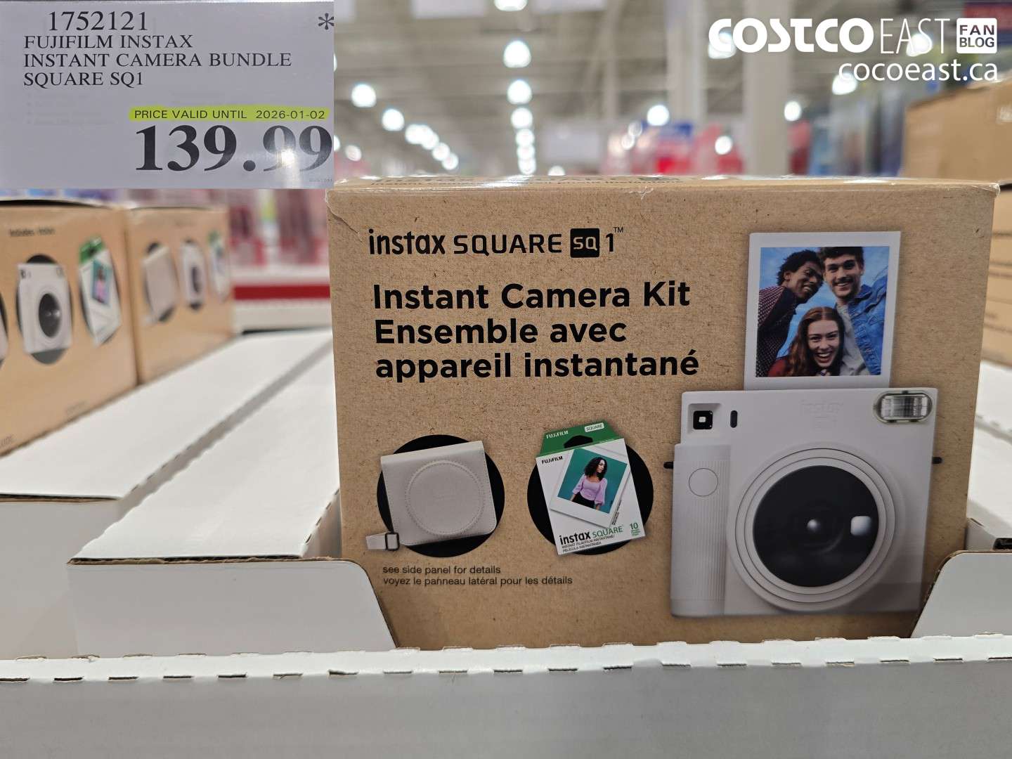 1752121 FUJIFILM INSTAX INSTANT CAMERA BUNDLE SQUARE SQ1 $139.99