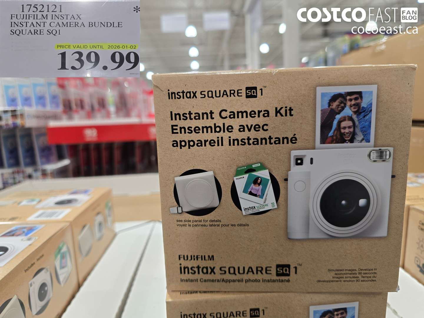 1752121 FUJIFILM INSTAX INSTANT CAMERA BUNDLE SQUARE SQ1 $139.99