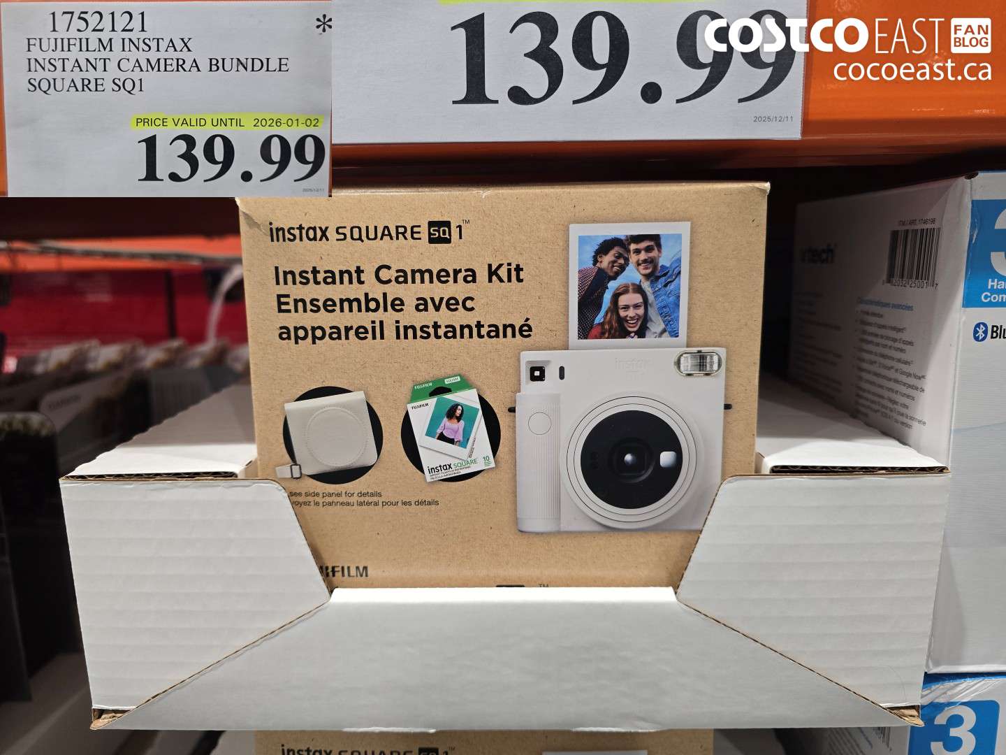 1752121 FUJIFILM INSTAX INSTANT CAMERA BUNDLE SQUARE SQ1 $139.99