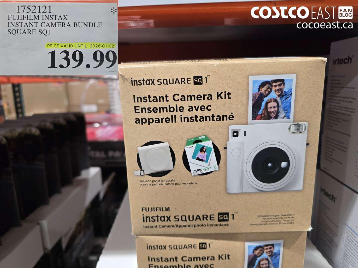 1752121 FUJIFILM INSTAX INSTANT CAMERA BUNDLE SQUARE SQ1 $139.99
