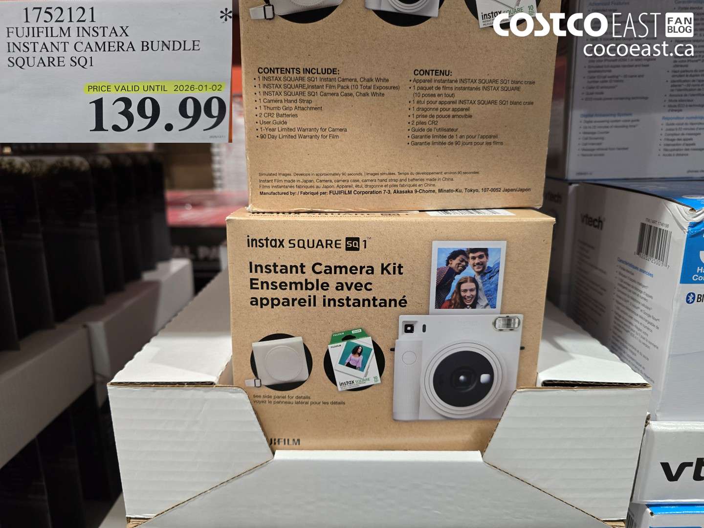 1752121 FUJIFILM INSTAX INSTANT CAMERA BUNDLE SQUARE SQ1 $139.99