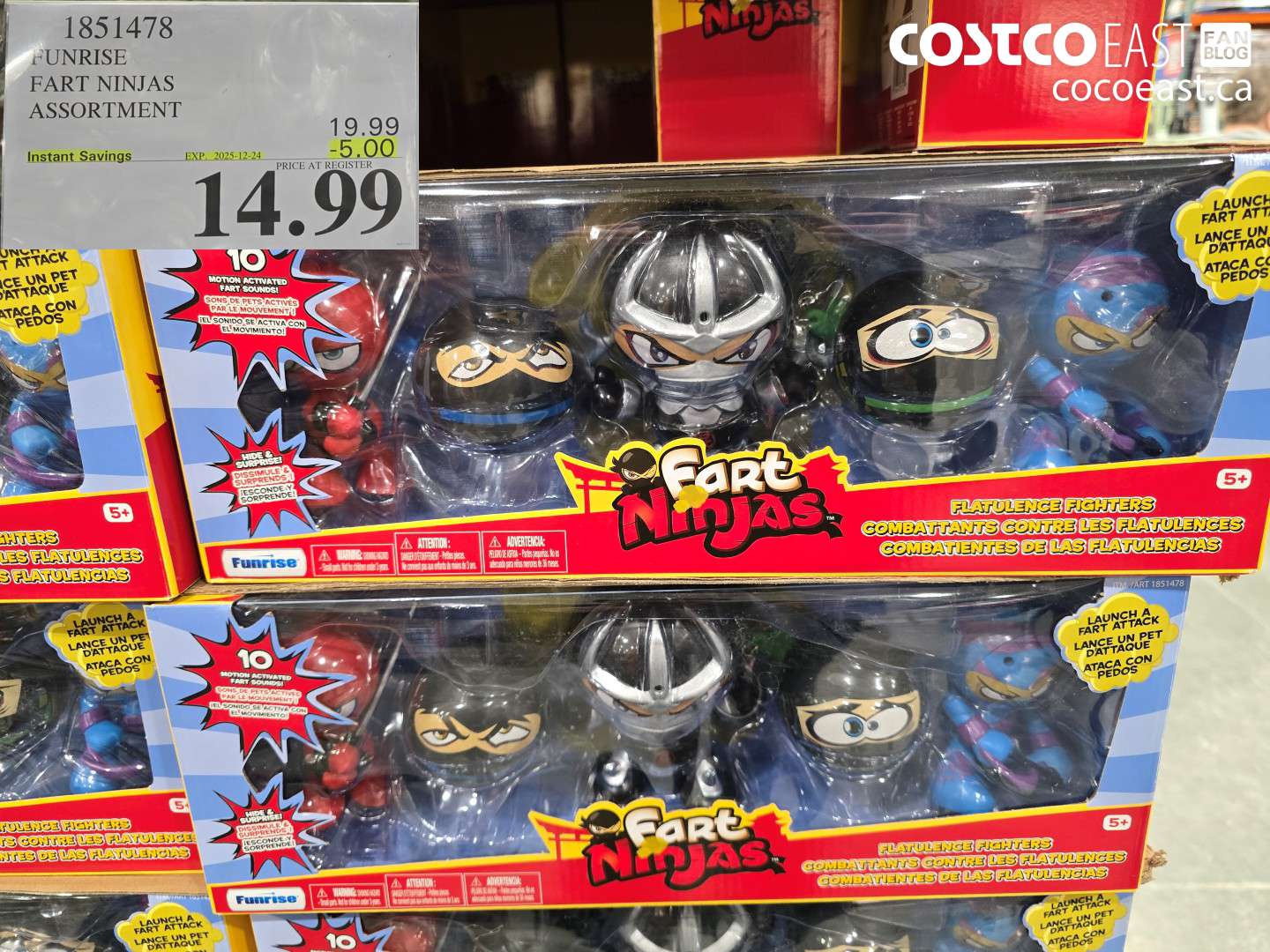 1851478 FUNRISE FART NINJAS ASSORTMENT ($5.00 INSTANT SAVINGS EXPIRES ON 2025-12-24) $14.99