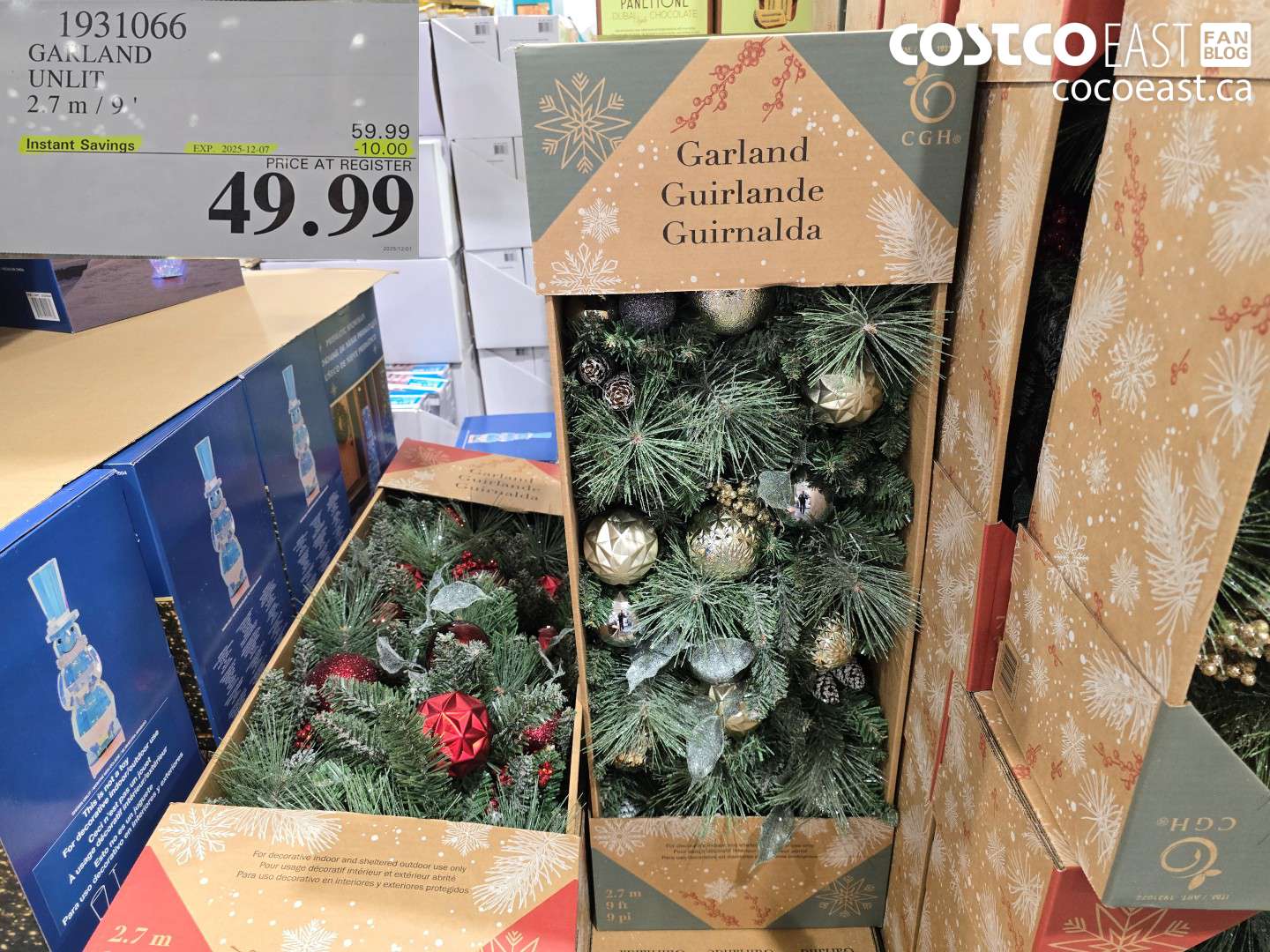 1931066 GARLAND UNLIT 2.7 M / 9 FT ($10.00 INSTANT SAVINGS EXPIRES ON 2025-12-07) $49.99