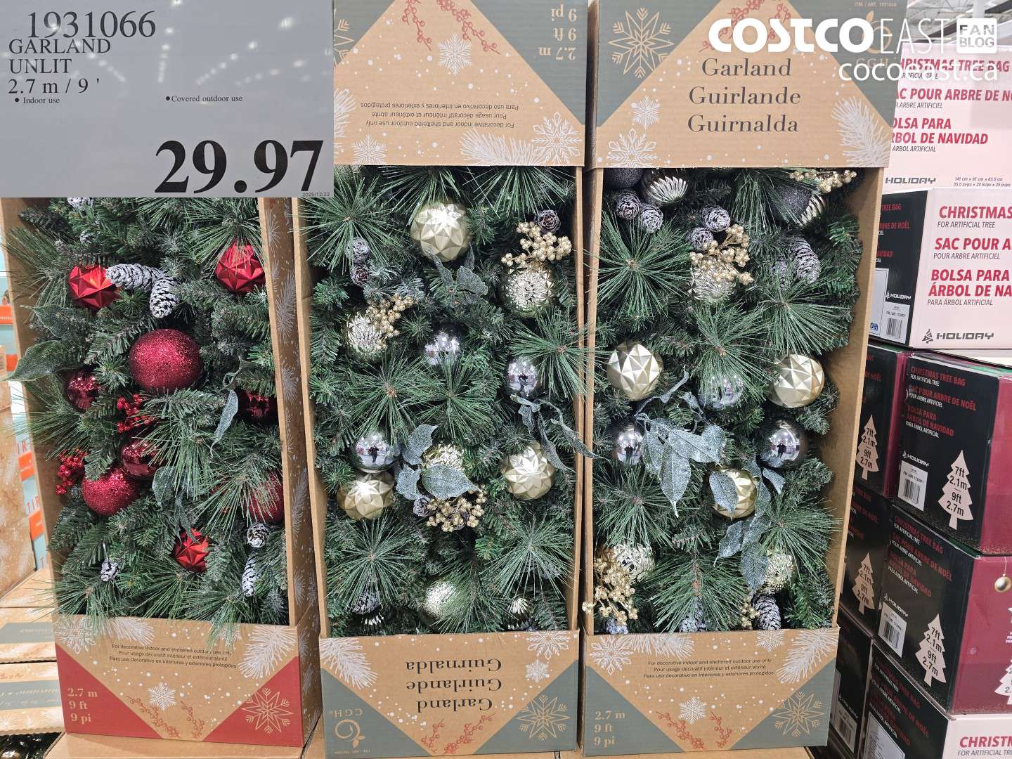 1931066 GARLAND UNLIT 2.7 M / 9 FT $29.97