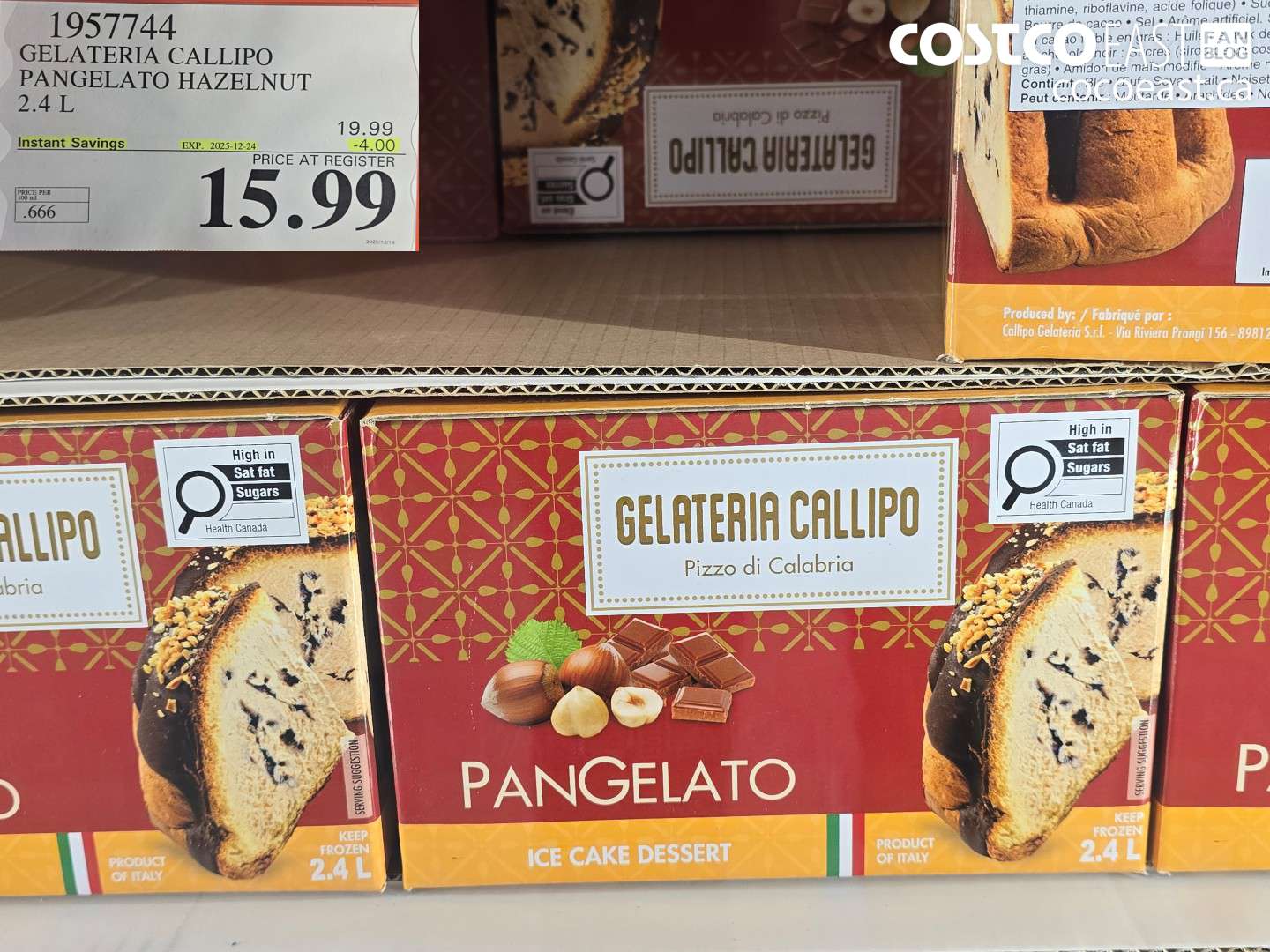 1957744 GELATERIA CALLIPO PANGELATO HAZELNUT 2.4 L ($4.00 INSTANT SAVINGS EXPIRES ON 2025-12-24) $15.99