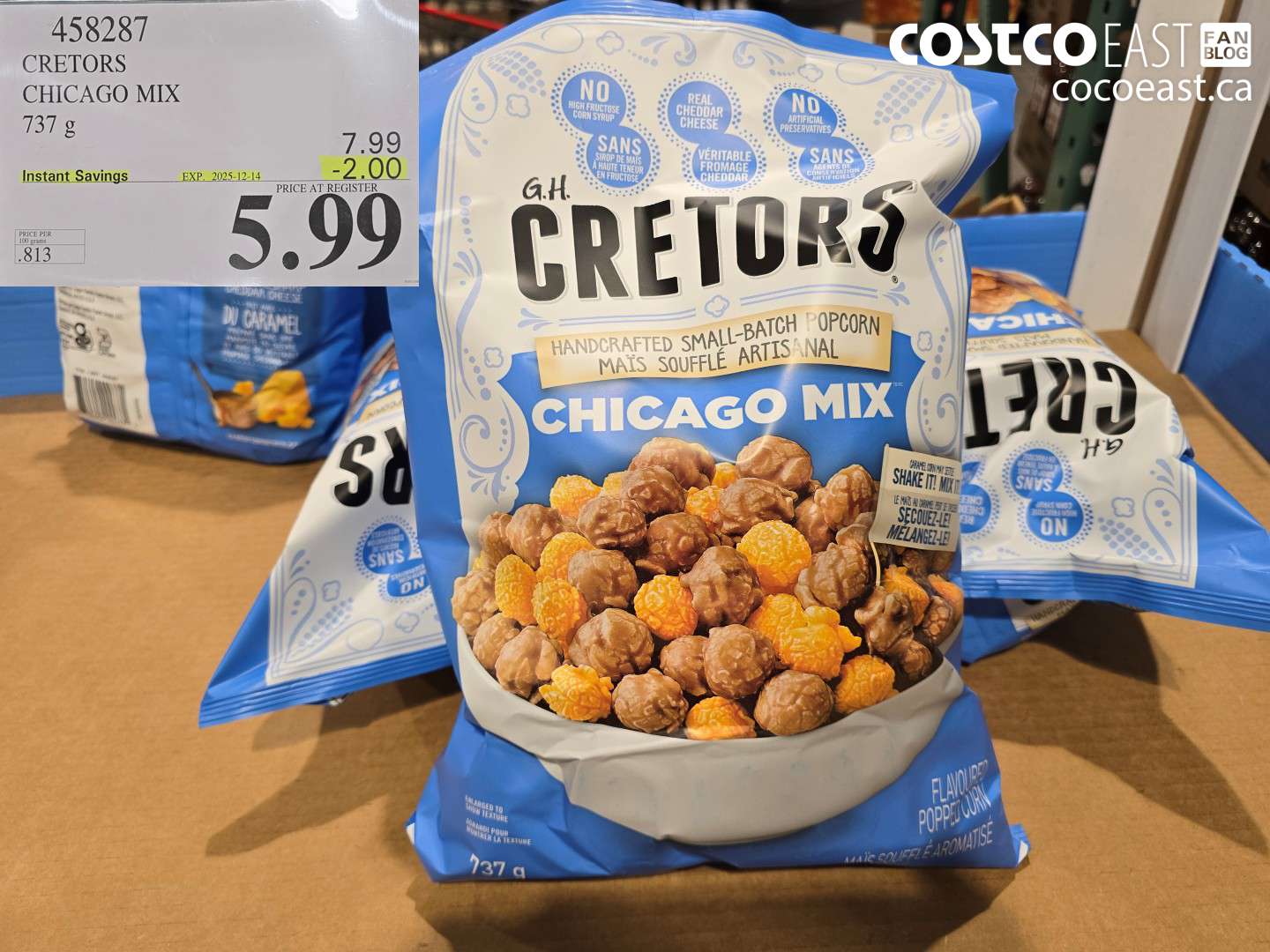 458287 GH CRETOR'S CHICAGO MIX 737 g ($2.00 INSTANT SAVINGS EXPIRES ON 2025-12-14) $5.99