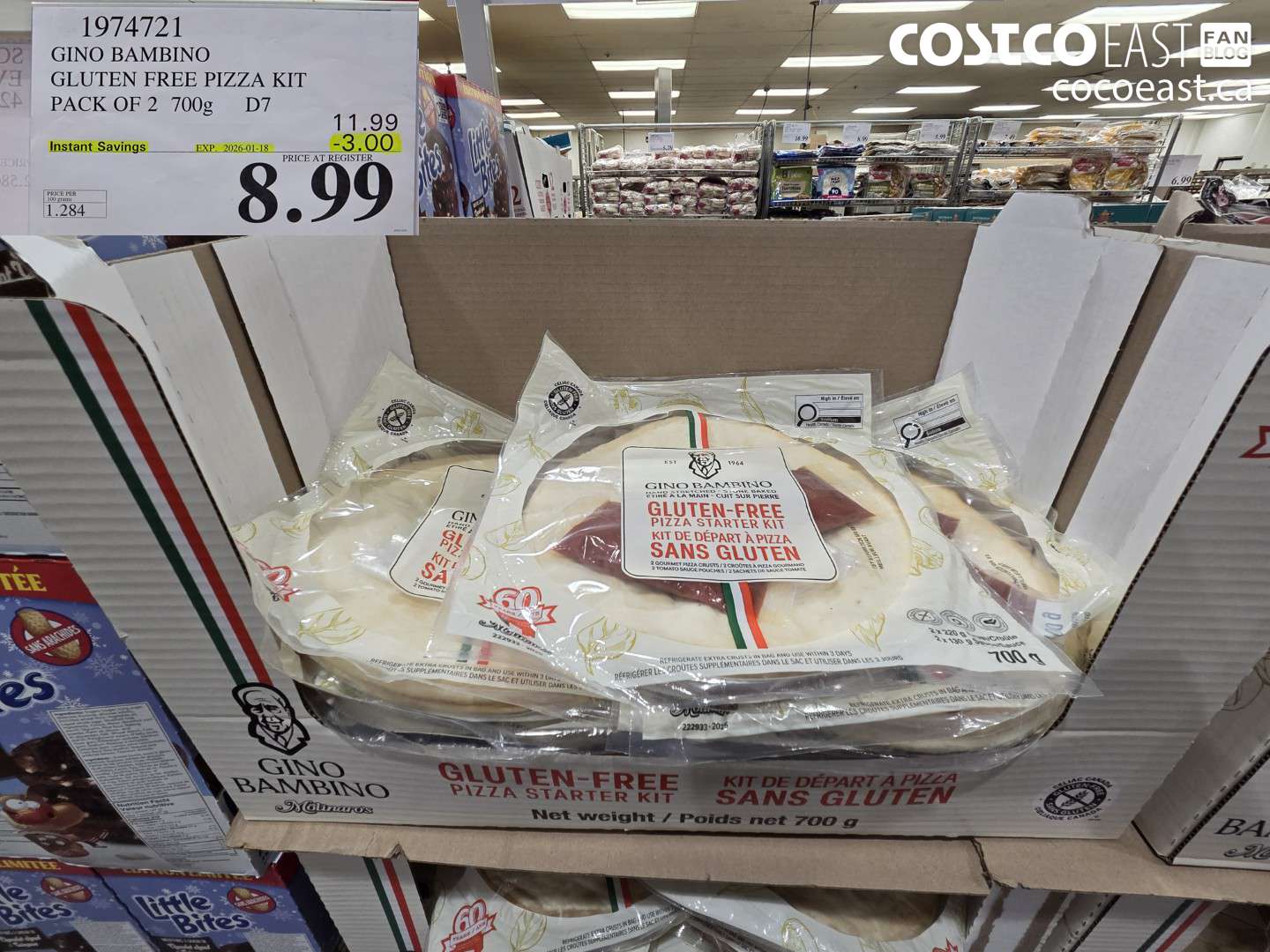 1974721 GINO BAMBINO GLUTEN FREE PIZZA KIT PACK OF 2 700g ($3.00 INSTANT SAVINGS EXPIRES ON 2026-01-18) $8.99