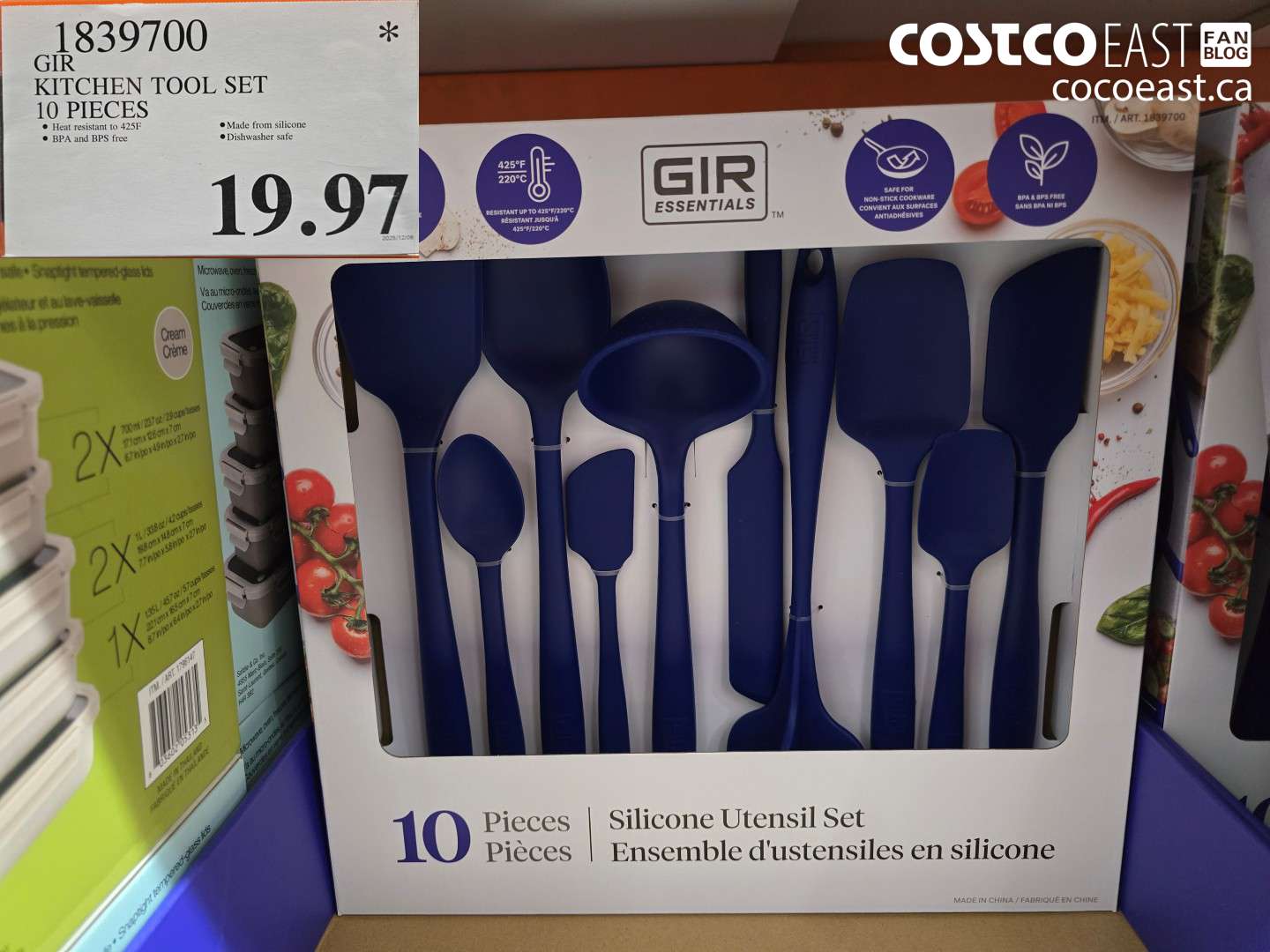 1839700 GIR KITCHEN TOOL SET 10 PIECES $19.97