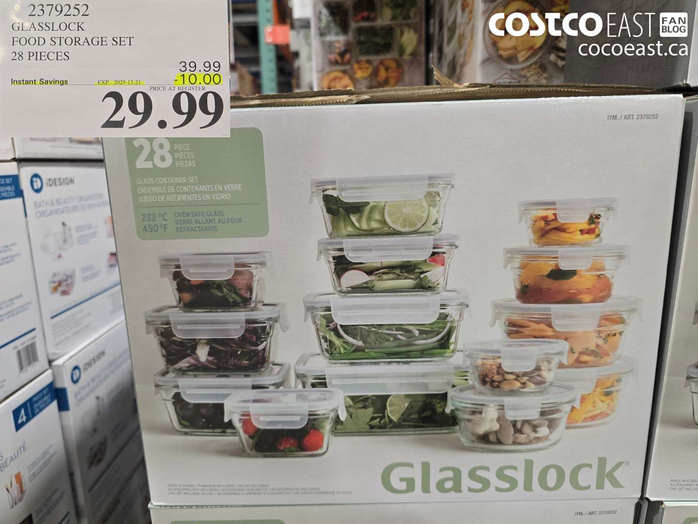 2379252 GLASSLOCK FOOD STORAGE SET 28 PIECES ($10.00 INSTANT SAVINGS EXPIRES ON 2025-12-21) $29.99