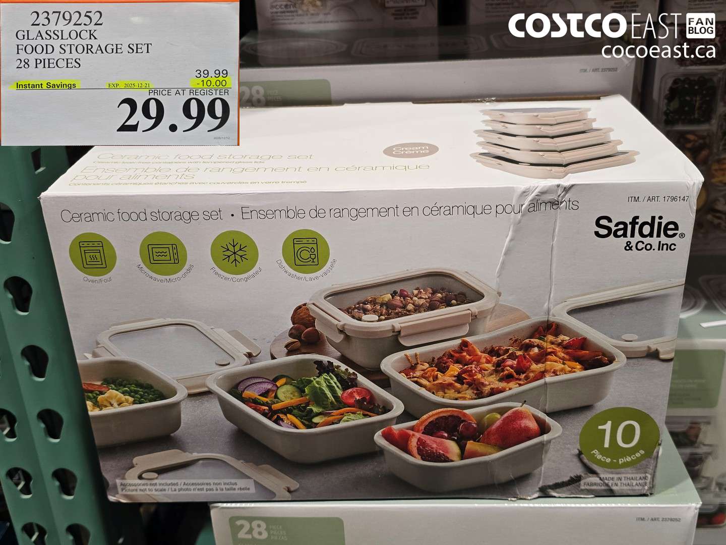 2379252 GLASSLOCK FOOD STORAGE SET 28 PIECES ($10.00 INSTANT SAVINGS EXPIRES ON 2025-12-21) $29.99