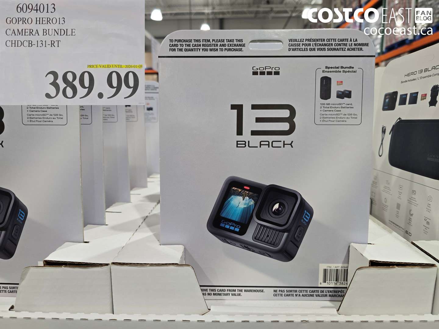 6094013 GOPRO HERO 13 BUNDLE CHDCB-131-RT $389.99