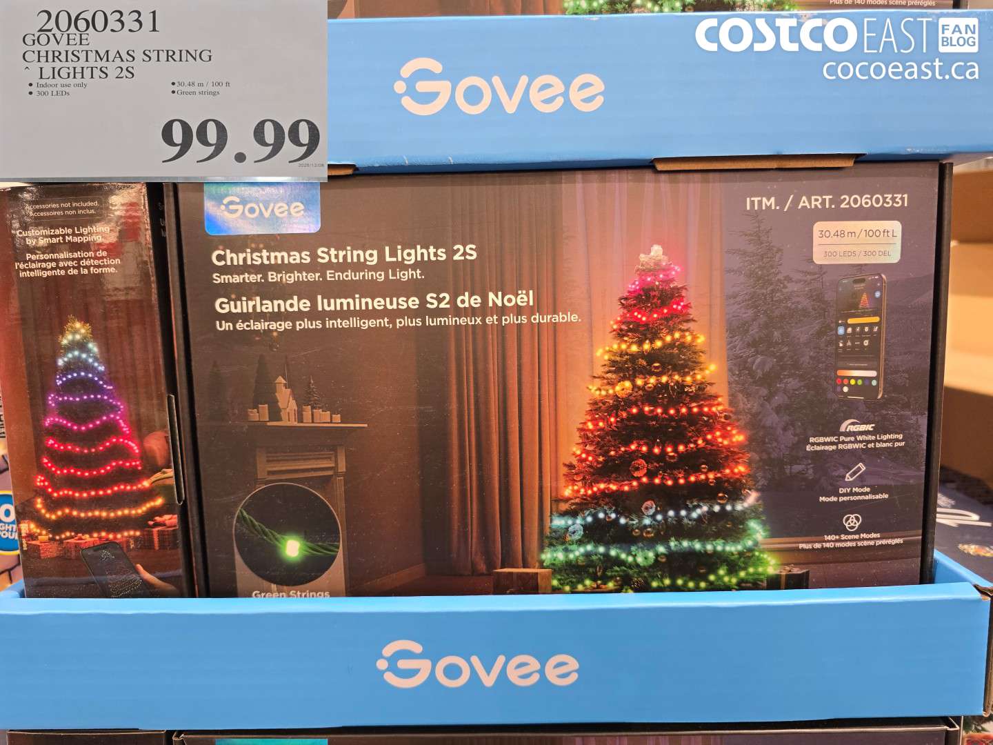 2060331 GOVEE CHRISTMAS STRING LIGHTS 2S $99.99