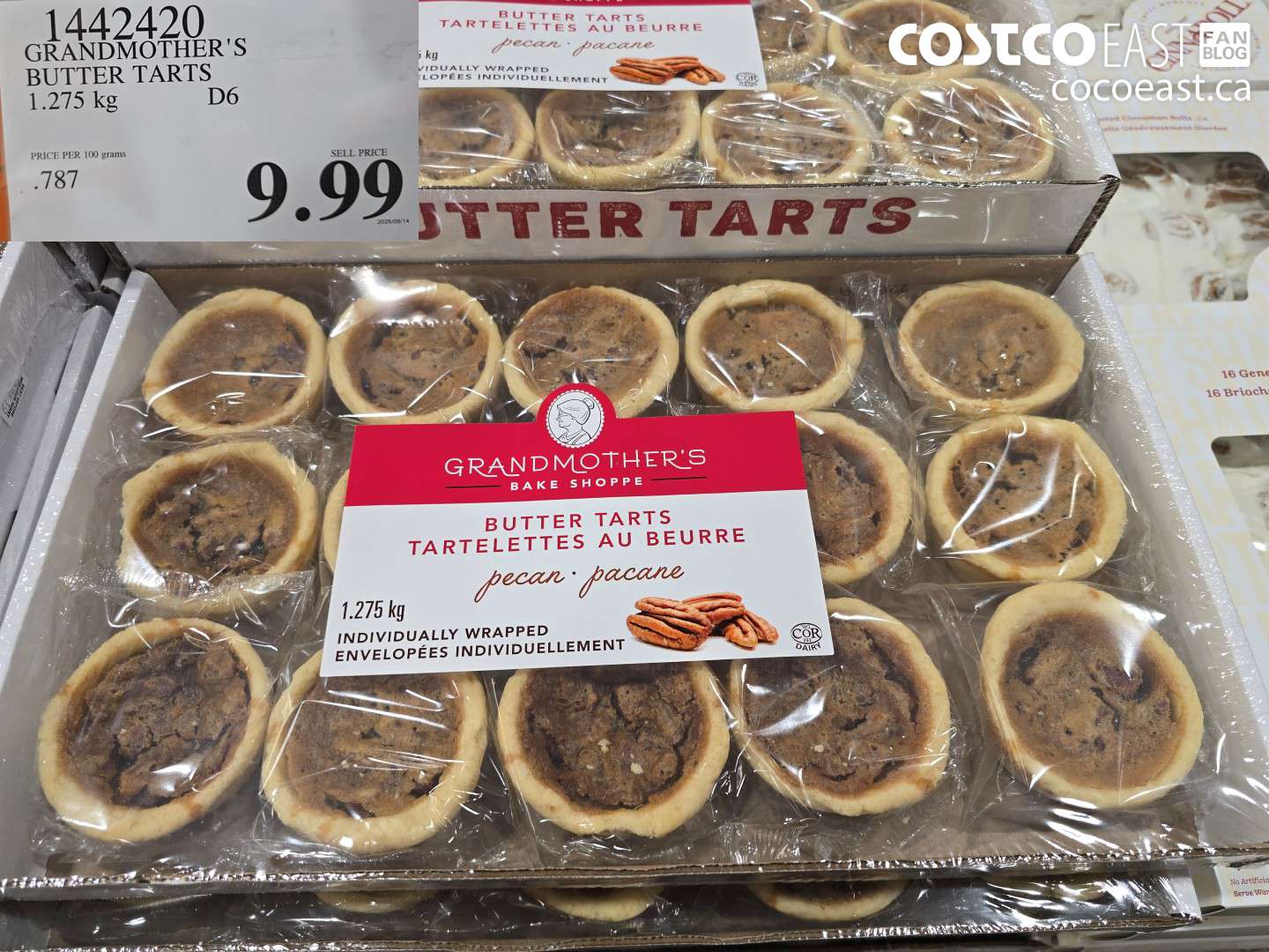 1442420 GRANDMOTHER'S BUTTER TARTS 1.275 kg $9.99