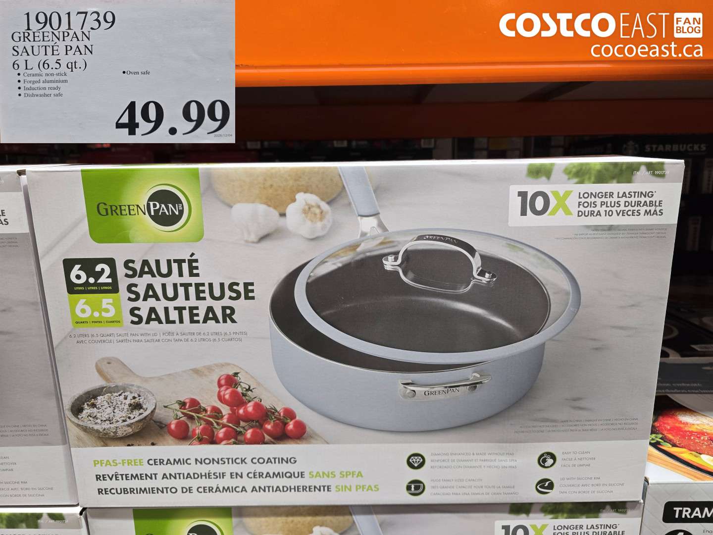 1901739 GREENPAN SAUTE PAN 6 L (6.5 gt.) $49.99