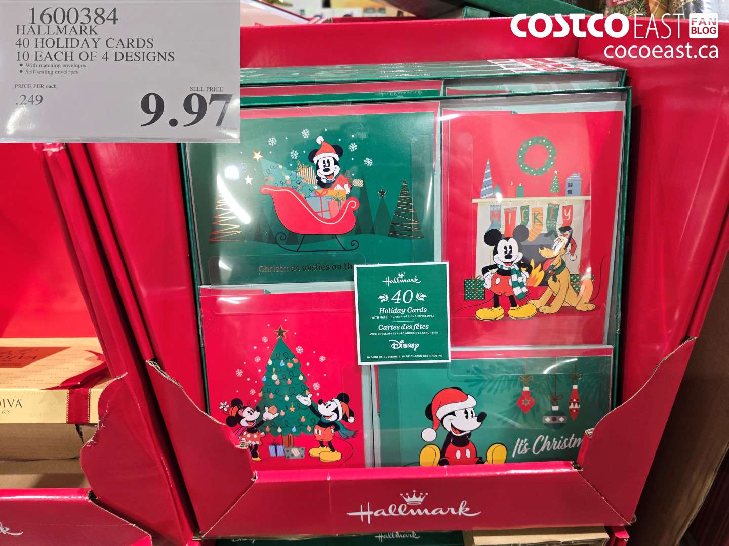 1600384 HALLMARK 40 HOLIDAY CARDS 10 EACH OF 4 DESIGNS $9.97