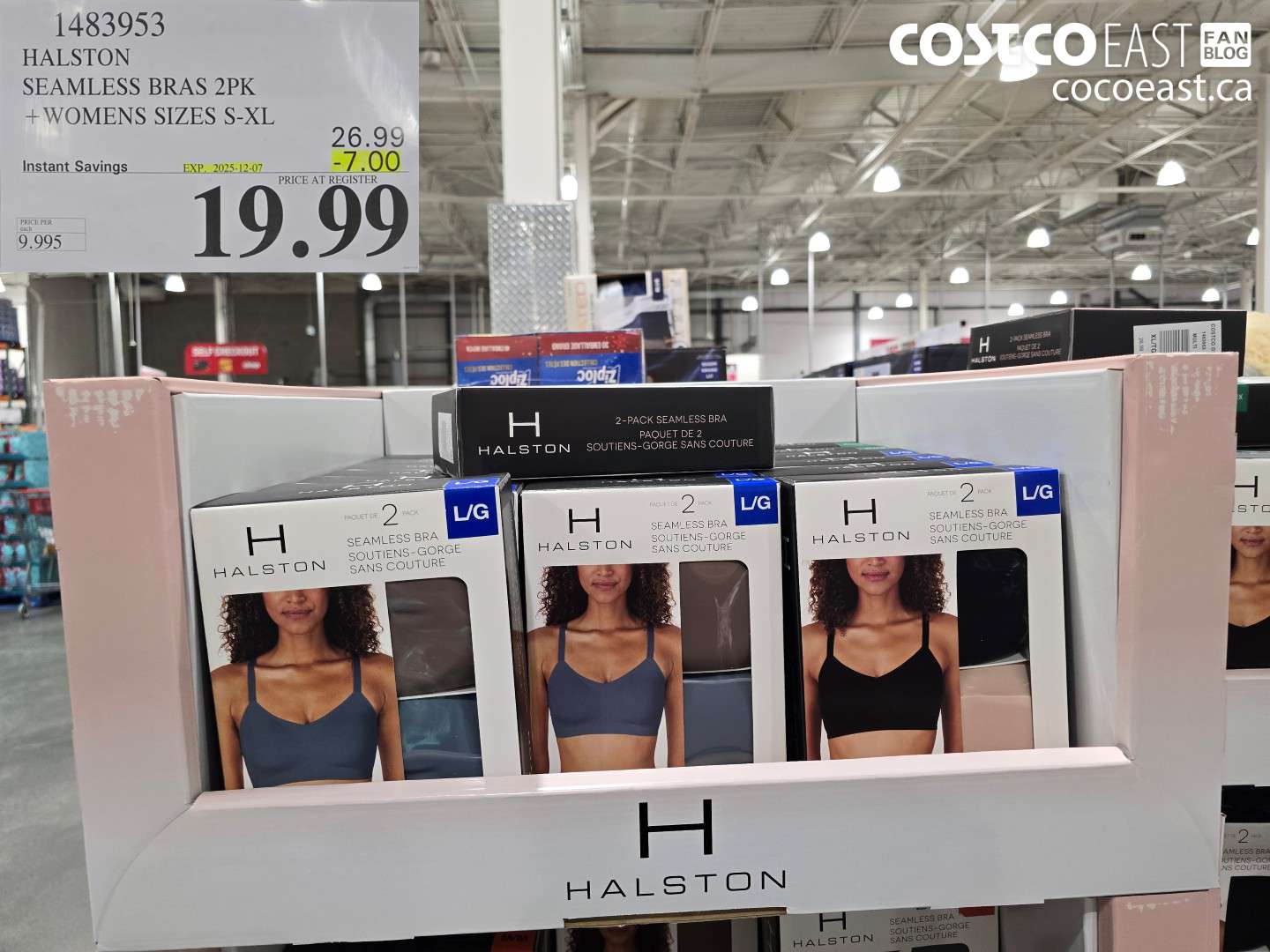 1483953 HALSTON SEAMLESS BRAS 2PK +WOMENS SIZES S-XL ($7.00 INSTANT SAVINGS EXPIRES ON 2025-12-07) $19.99