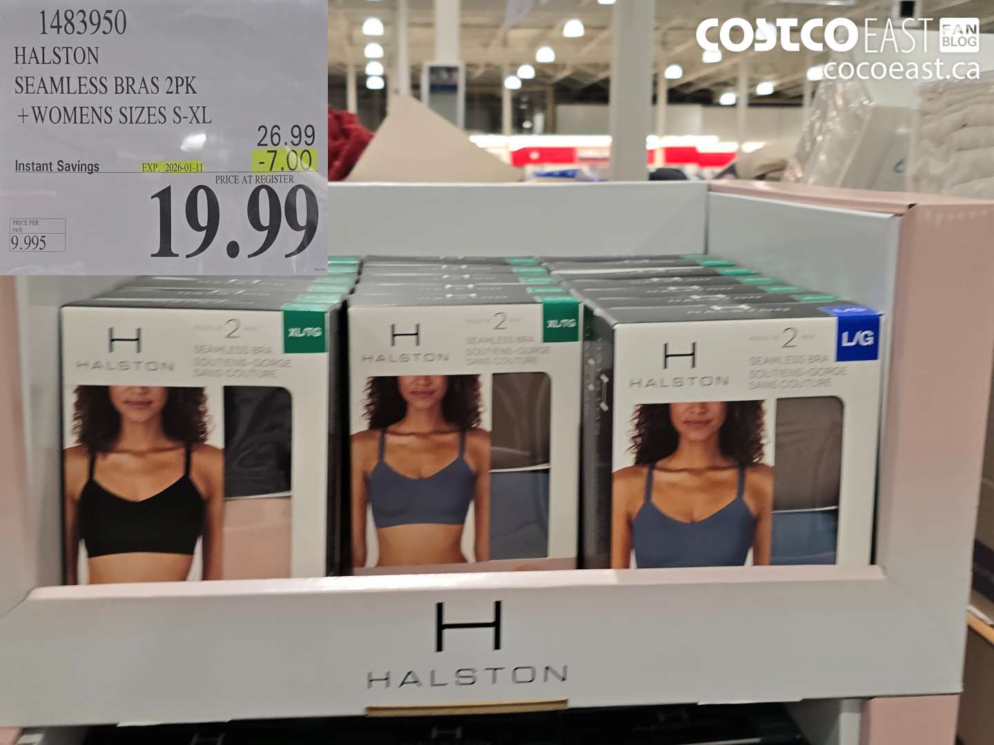 1483950 HALSTON SEAMLESS BRA 2PK +LADIES SIZES S-XL ($7.00 INSTANT SAVINGS EXPIRES ON 2026-01-11) $19.99