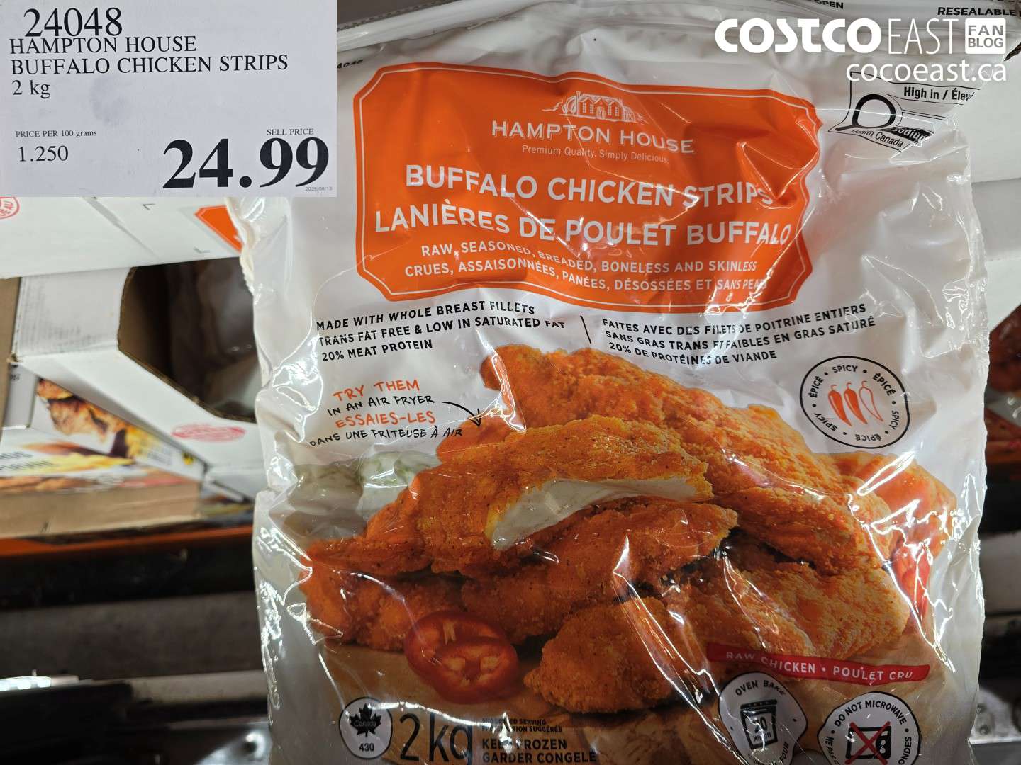 24048 HAMPTON HOUSE BUFFALO CHICKEN STRIPS 2 KG $24.99