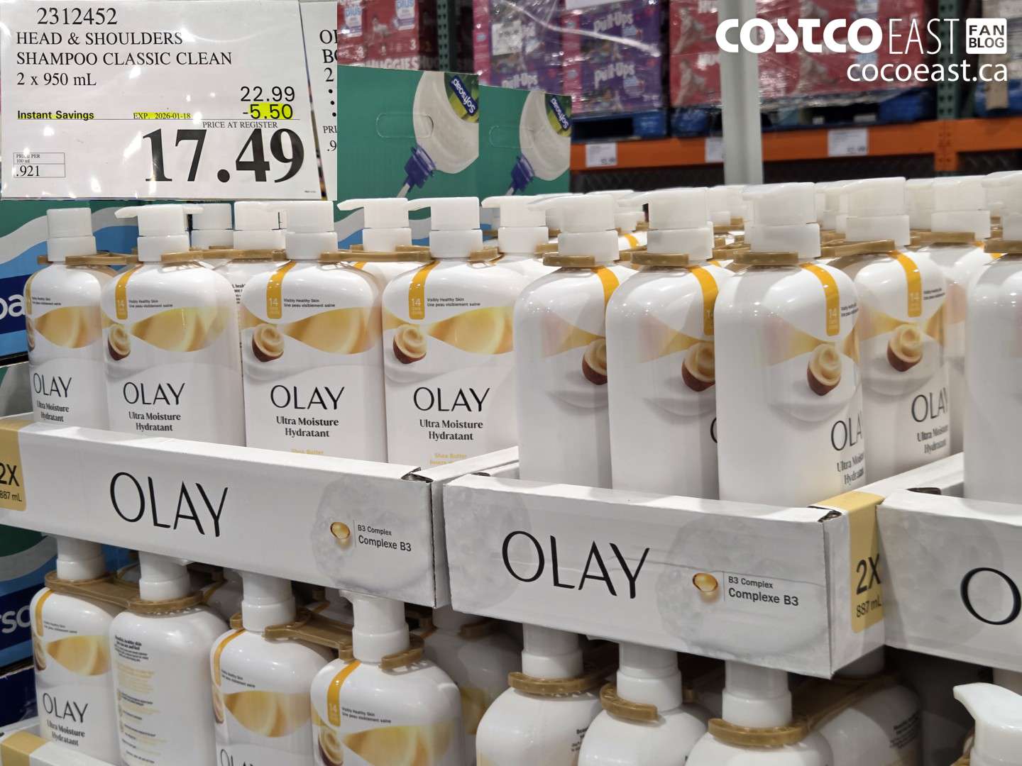 2312452 HEAD & SHOULDERS SHAMPOO CLASSIC CLEAN 2 X 950 ML ($5.50 INSTANT SAVINGS EXPIRES ON 2026-01-18) $17.49