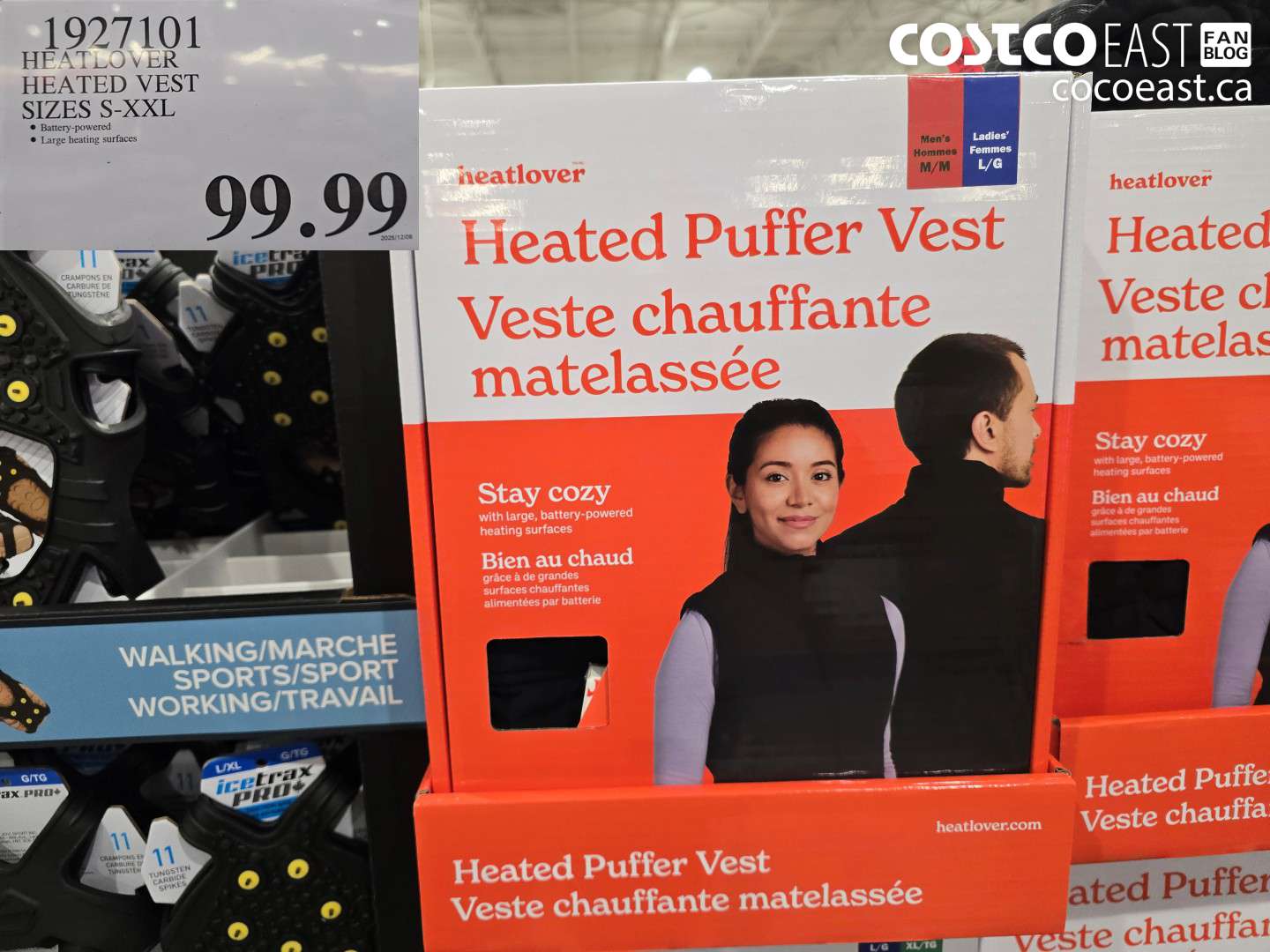 1927101 HEATLOVER HEATED VEST SIZES S-XXL $99.99