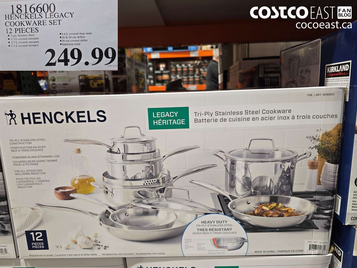 1816600 HENCKELS LEGACY COOKWARE SET 12 PIECES $249.99